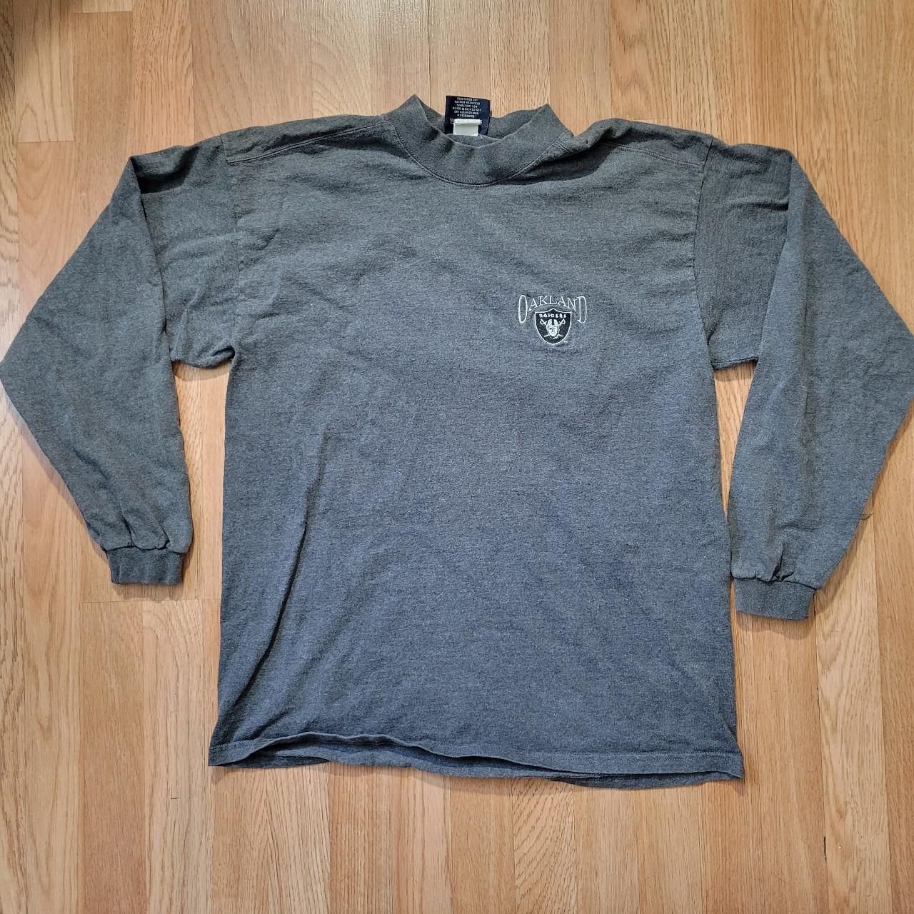 Vintage Oakland Raiders Long Sleeve Shirt on Lee - Depop