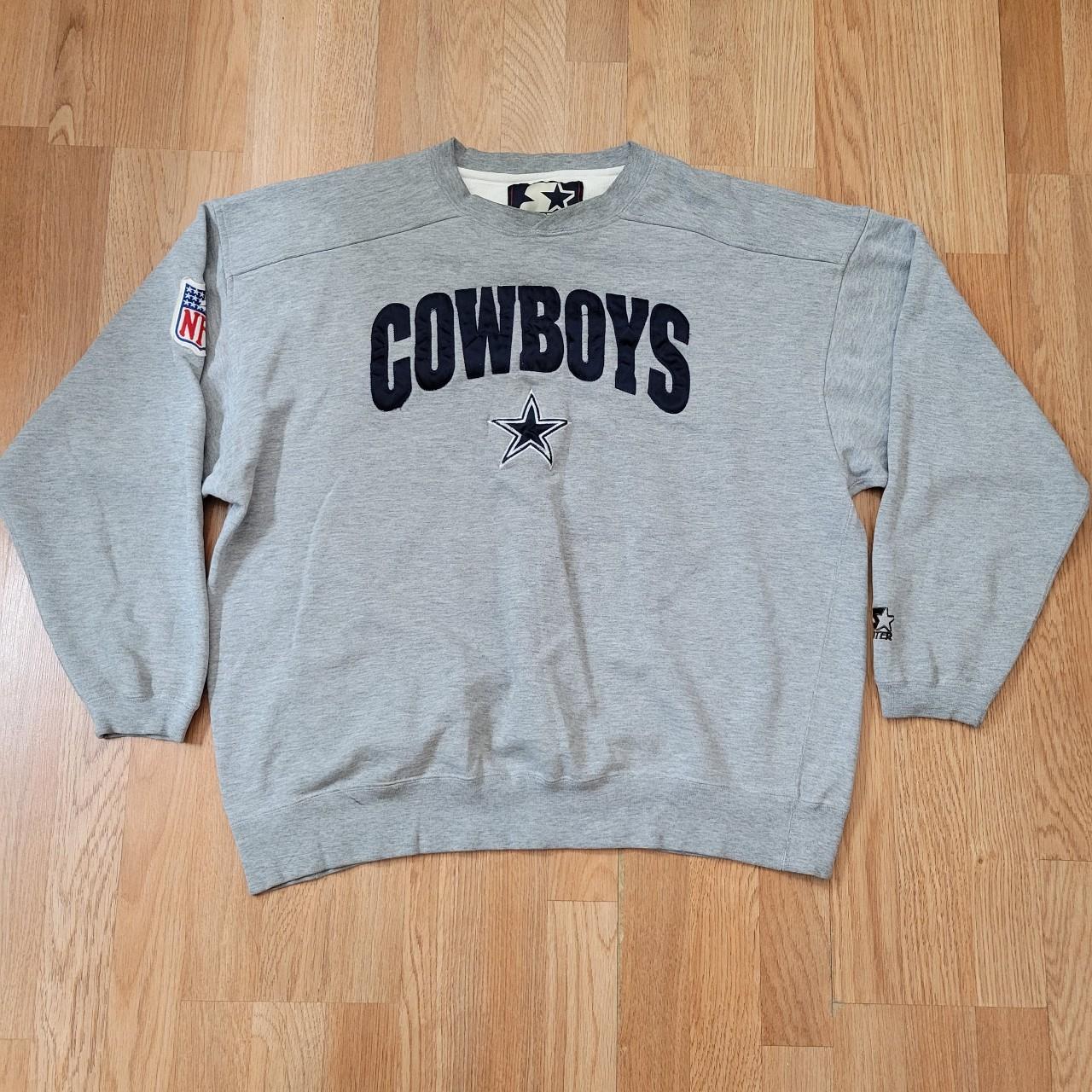 Vintage Starter Dallas Cowboys crewneck sweatshirt XL - Depop