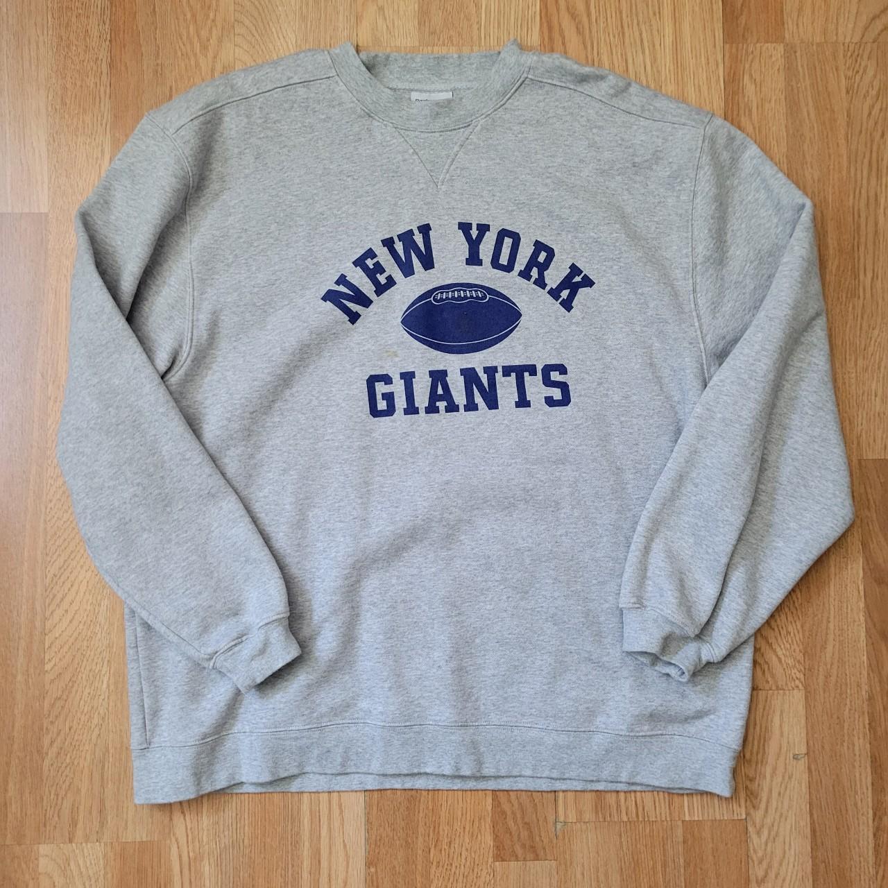 New York Giants Fashion Preferred Logo Crew Sweatshirt - Mens