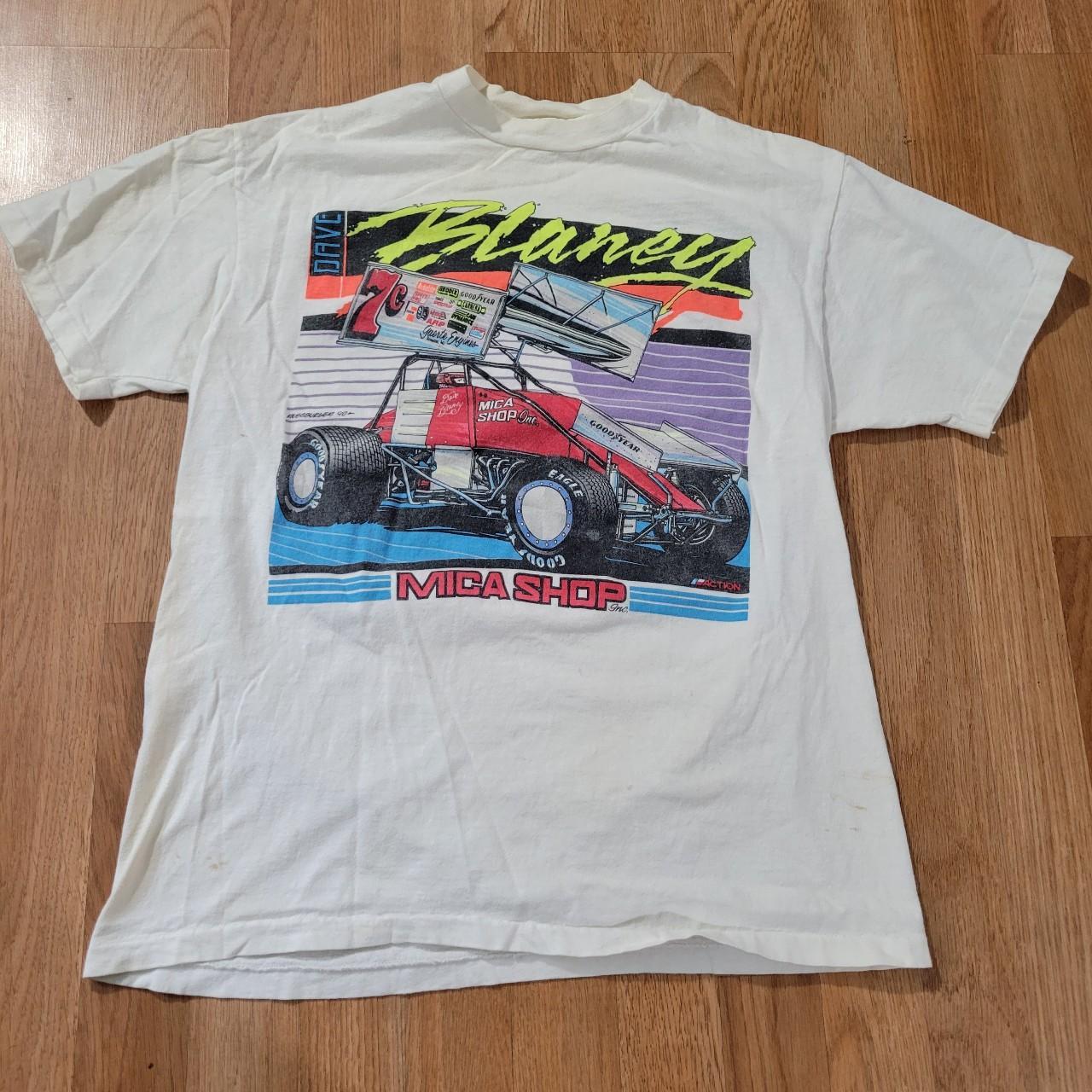 Vintage 90s Sprint Car Racing T Shirt dave... - Depop