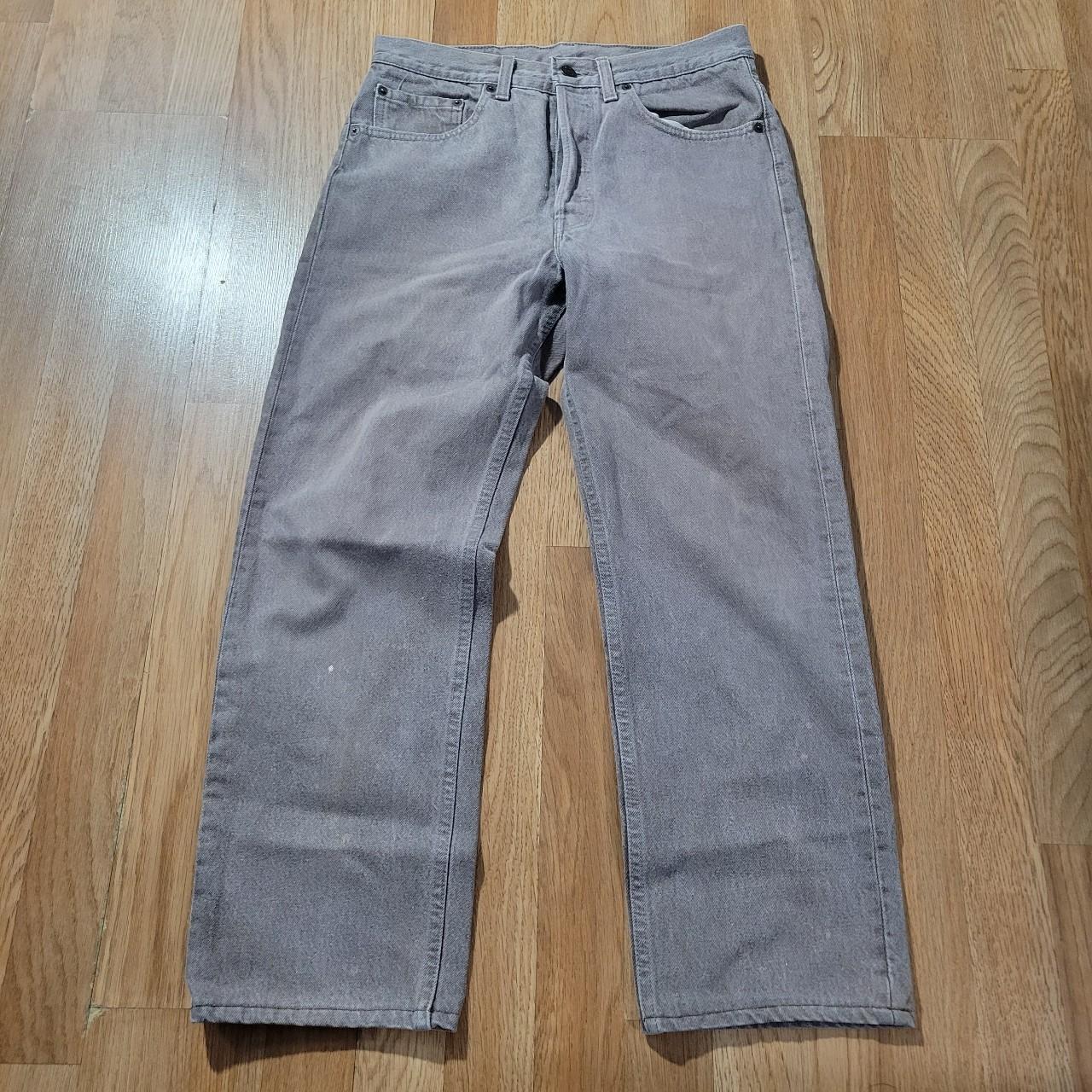 Vintage 80s Levis 501s Light brown jeans size 30x26... - Depop