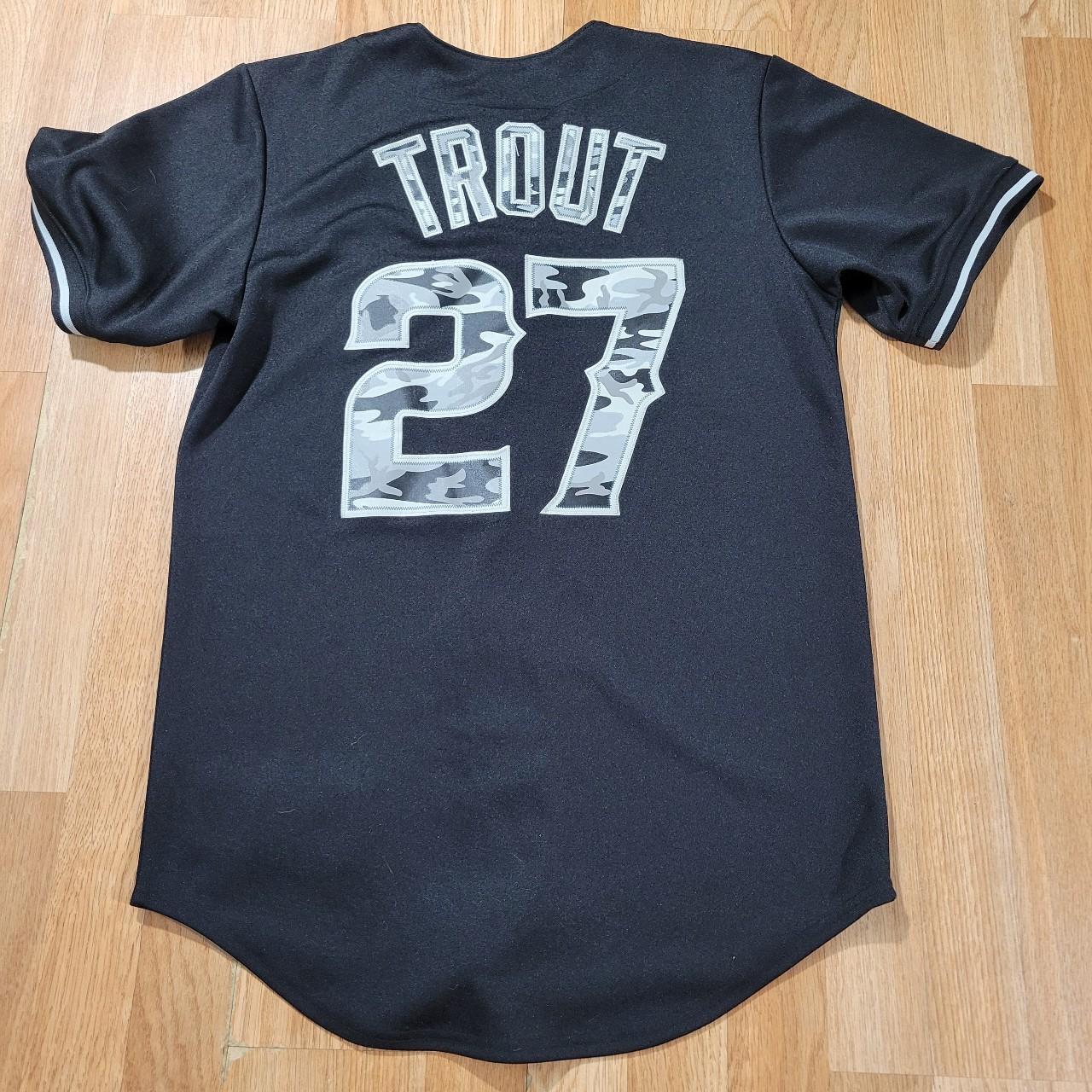 Mike trout black camo jersey best sale