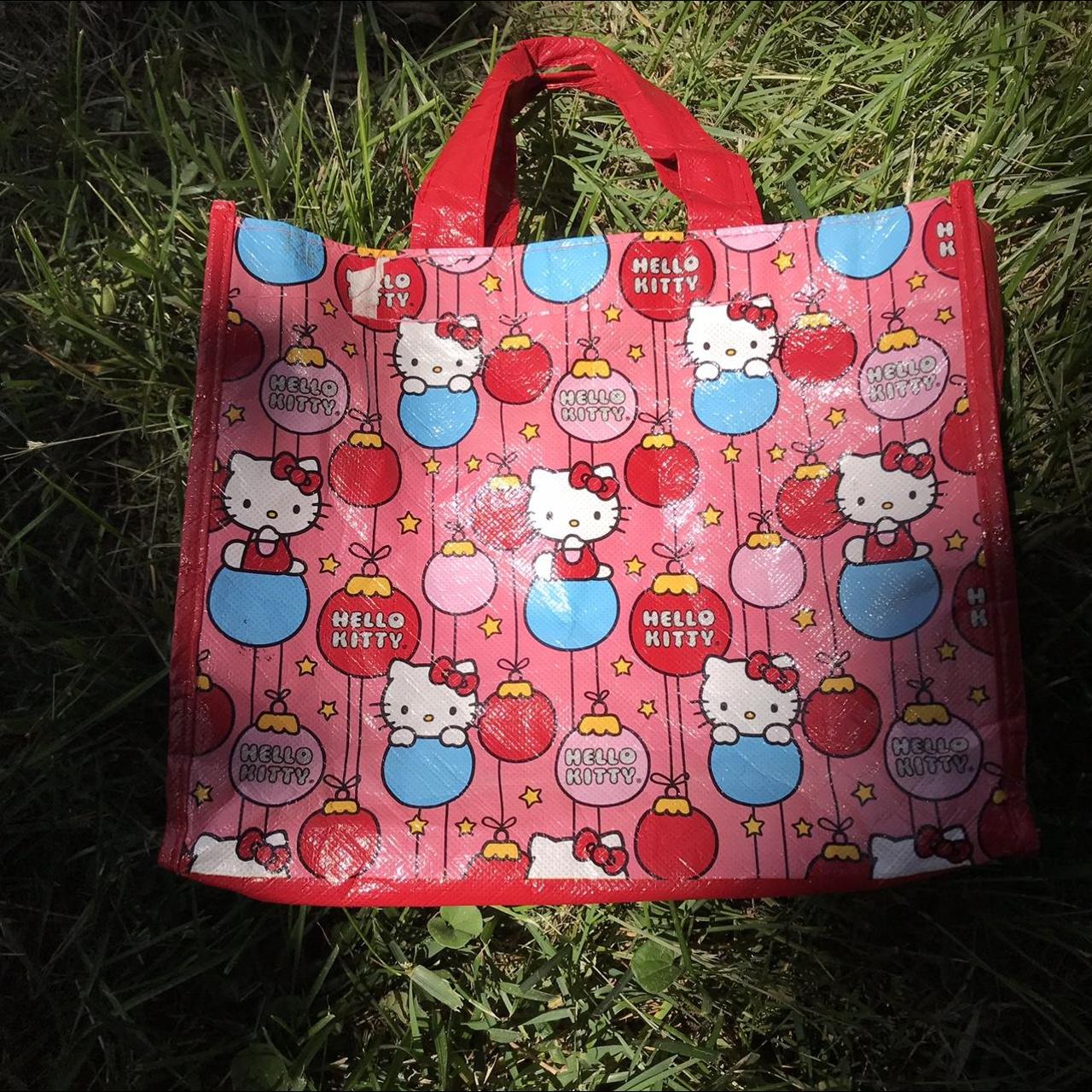 Hello Kitty Women's Pink and Burgundy Bag Depop