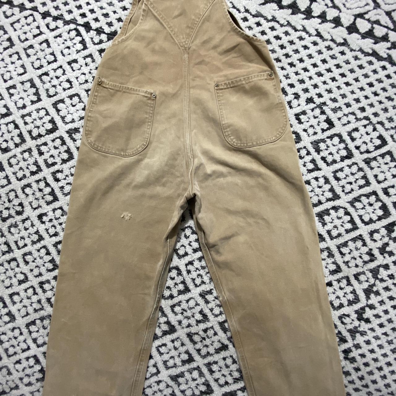 Carhartt Men's Tan Dungareesoveralls Depop