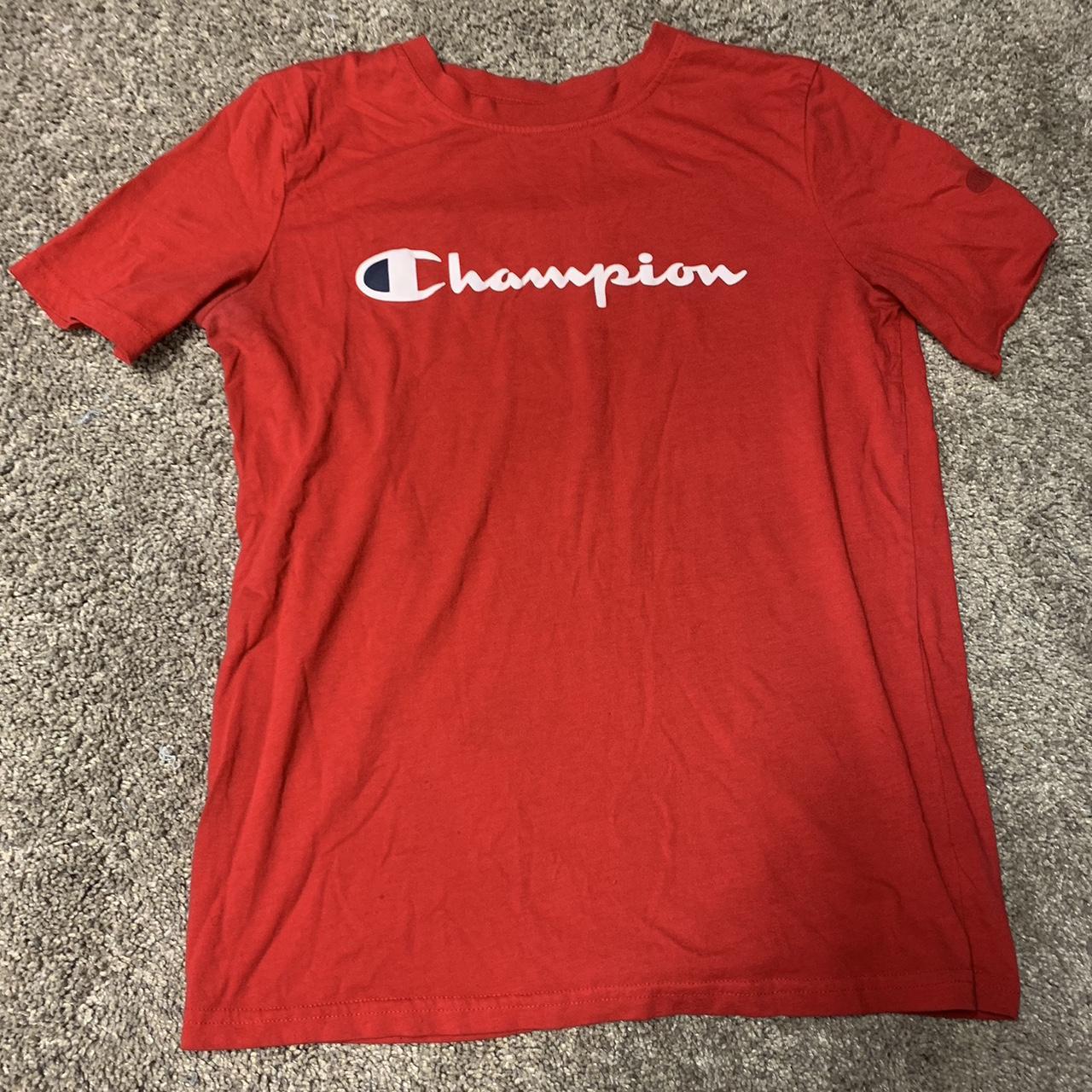 Champion Shirt 💋 Men’s SMALL, Kids (14/16) - signs... - Depop