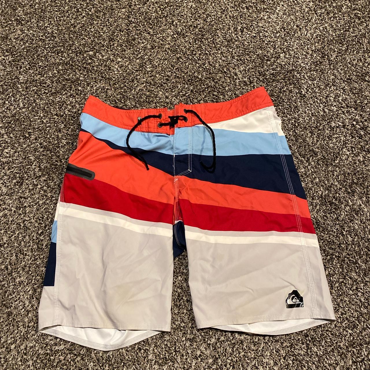 Dry fit Quiksilver swim trunks Size 32 - Depop