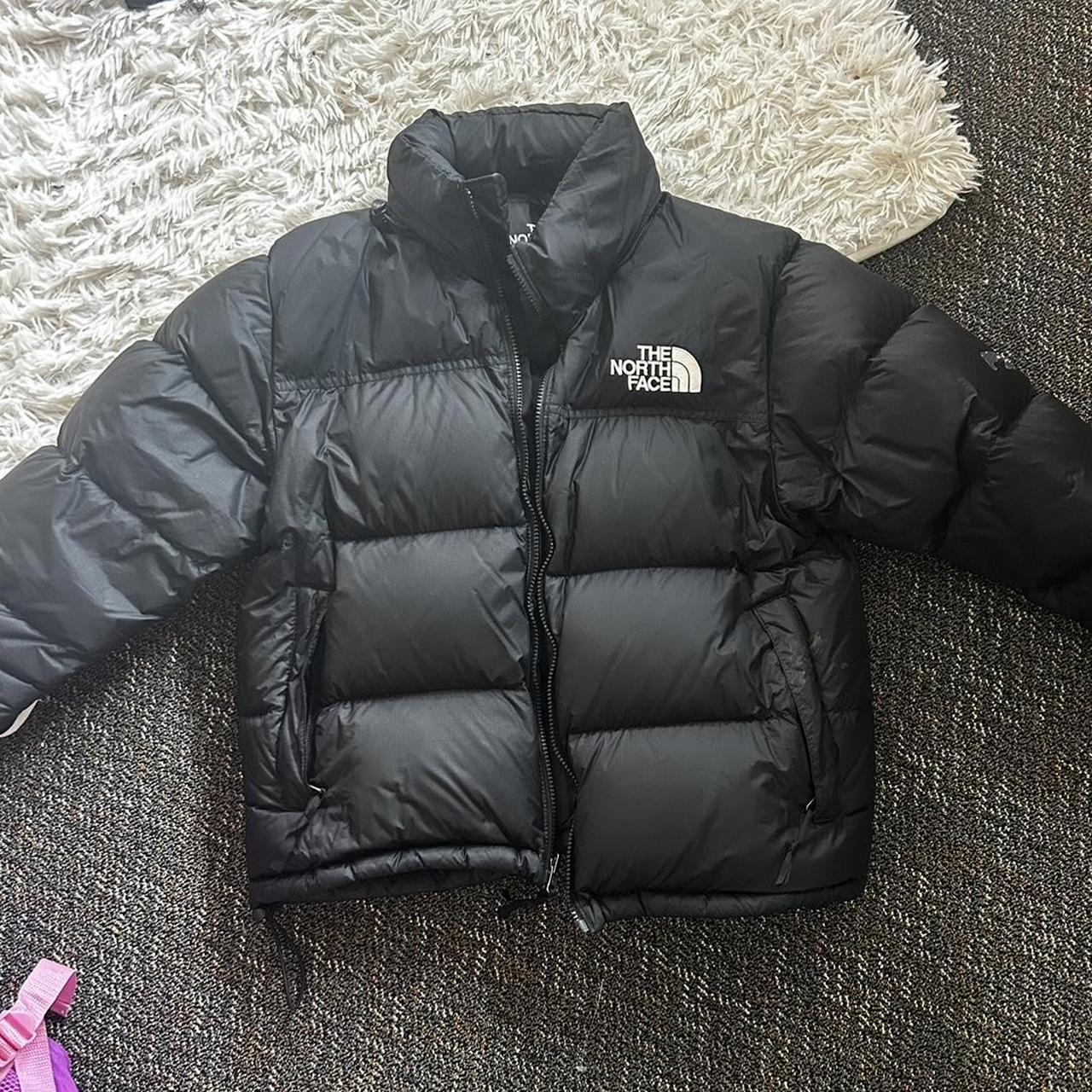 The North Face Big Black Puffa Size L - Depop