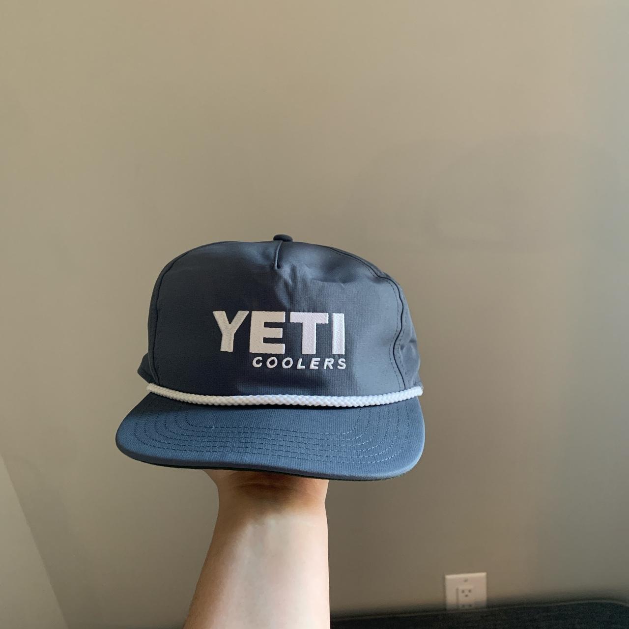 Yeti Men's Grey and White Hat Depop