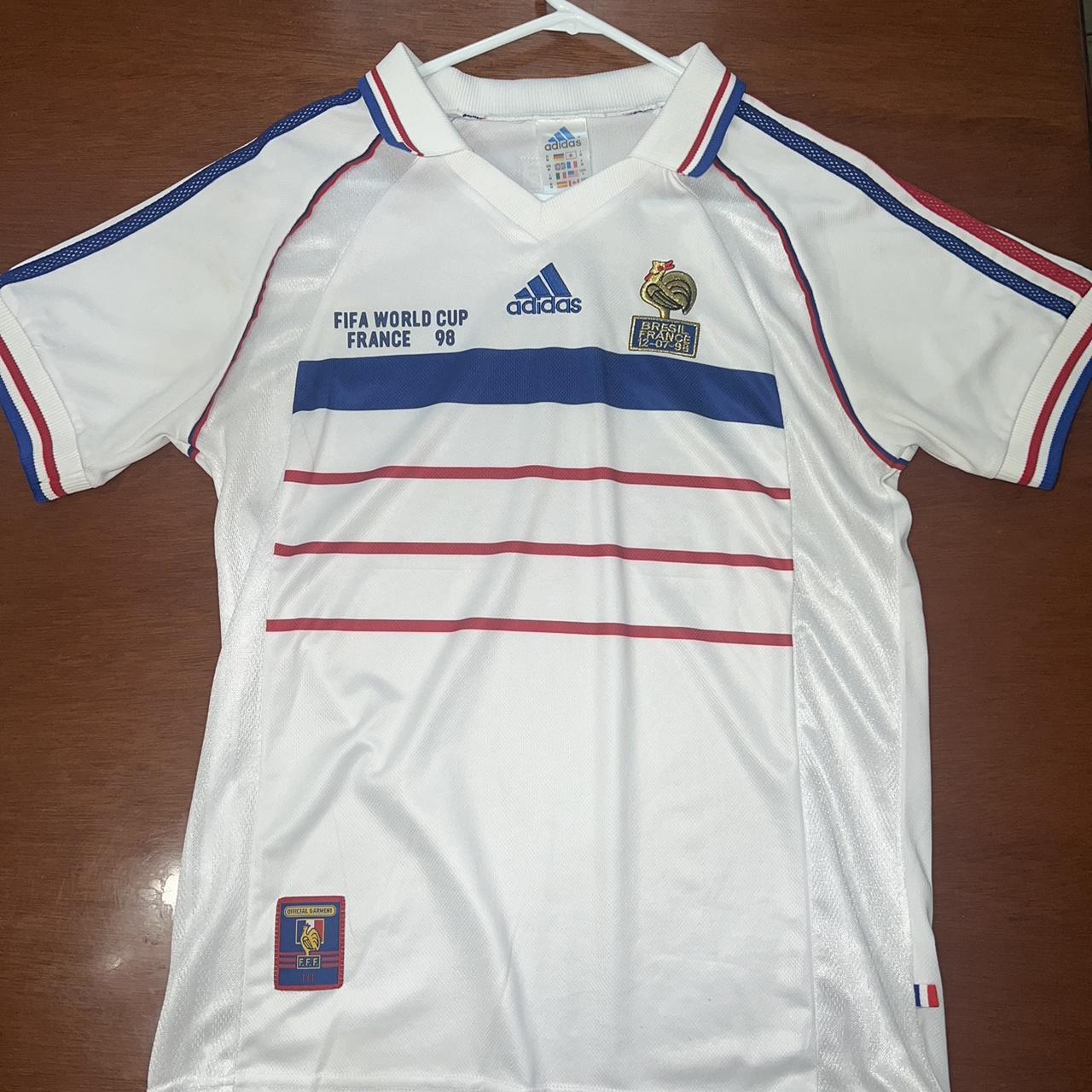 France away 1998 World Cup retro jersey #soccer... - Depop