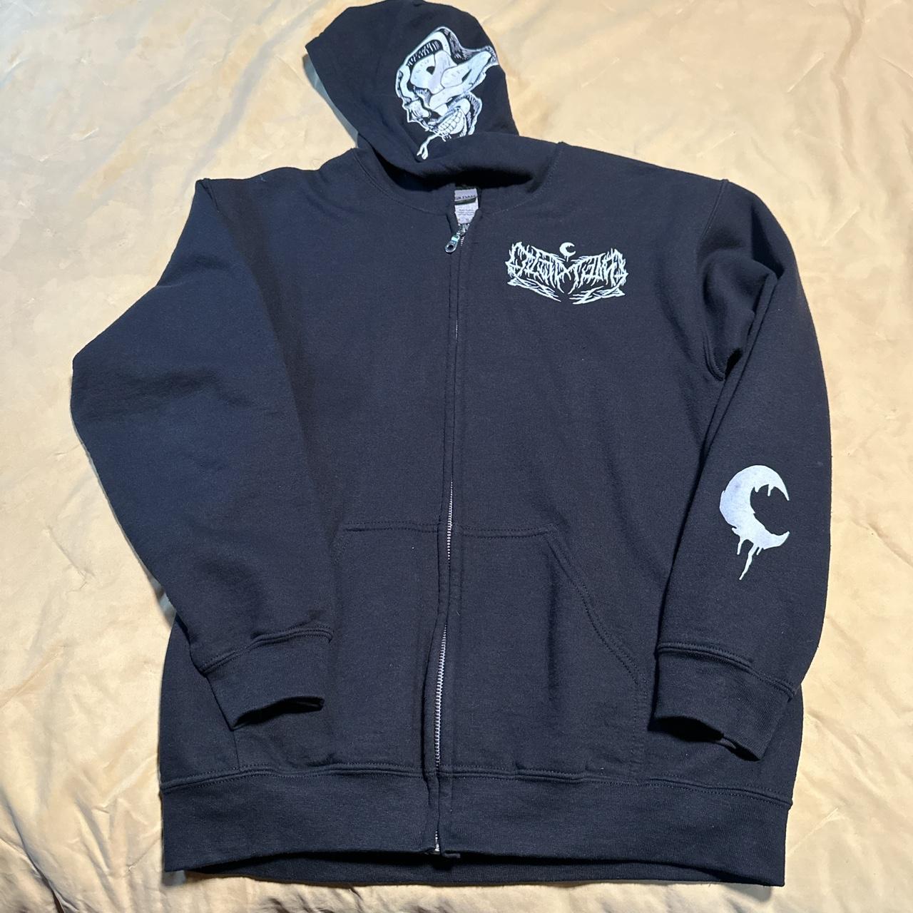 LEVIATHAN out of print zip up hoodie in excellent... - Depop