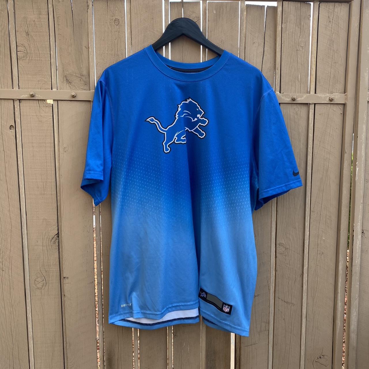 Nike Detroit Lions sideline pullover. Half - Depop