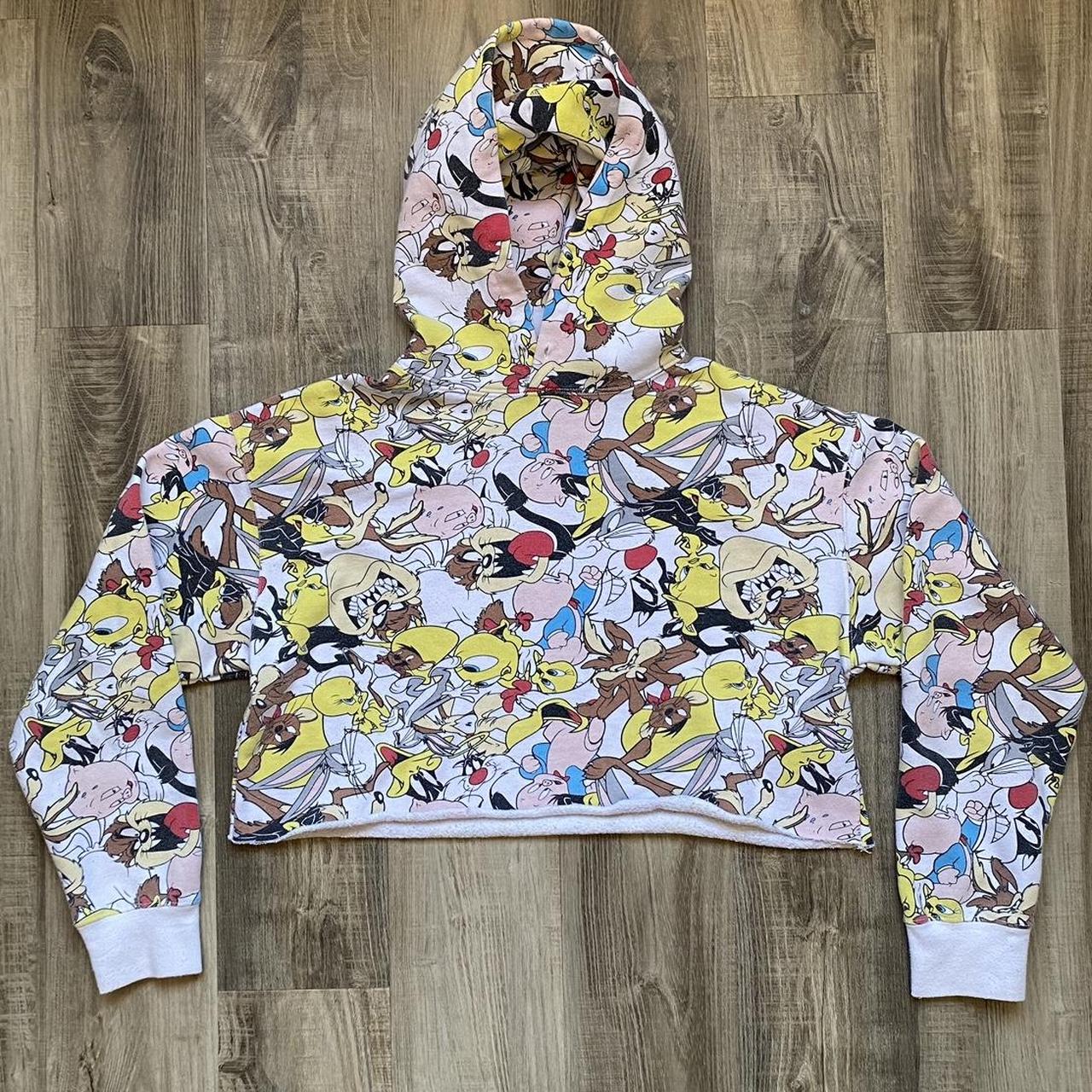 Looney tunes cropped hoodie online