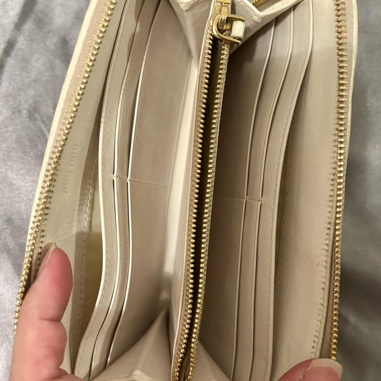 Miu Miu Women's Wallets - Cream/Tan – Miu Miu Mat… - image 6