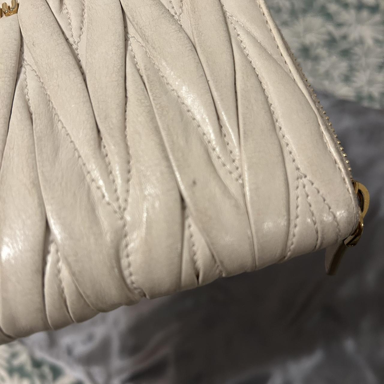 Miu Miu Women's Wallets - Cream/Tan – Miu Miu Mat… - image 8