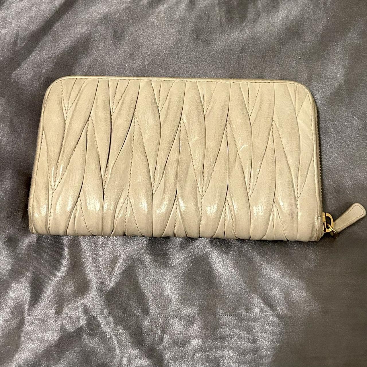 Miu Miu Women's Wallets - Cream/Tan – Miu Miu Mat… - image 2