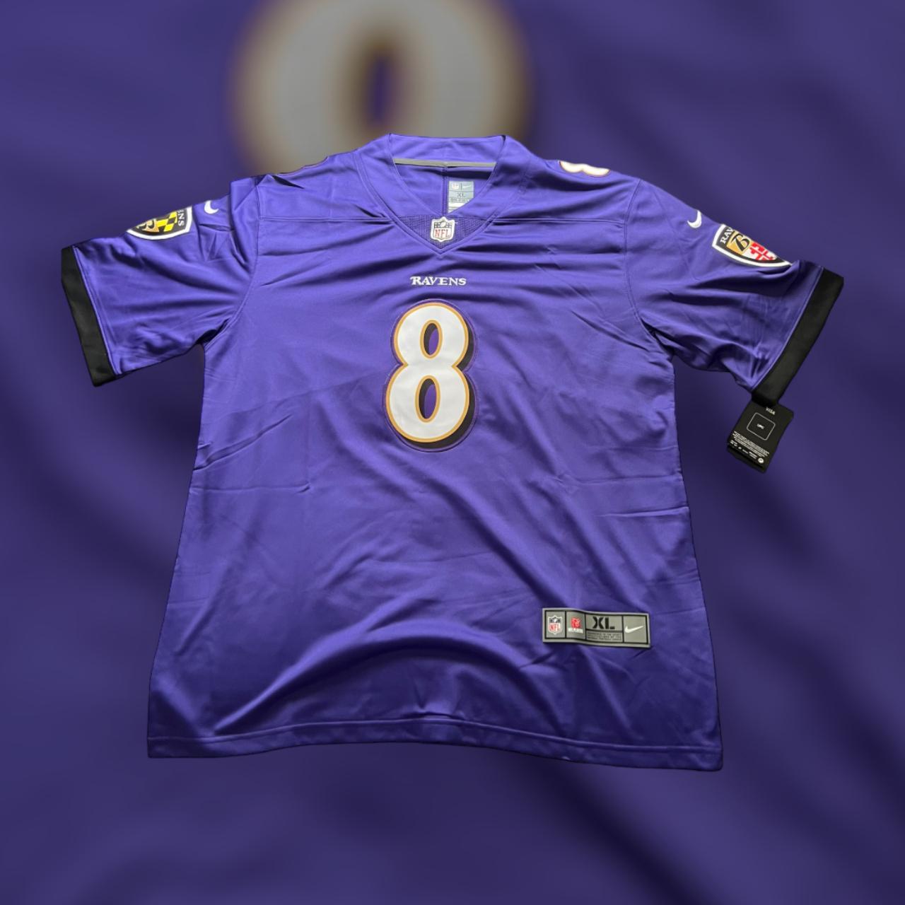 Nike Baltimore Ravens Lamar Jackson Color Rush - Depop