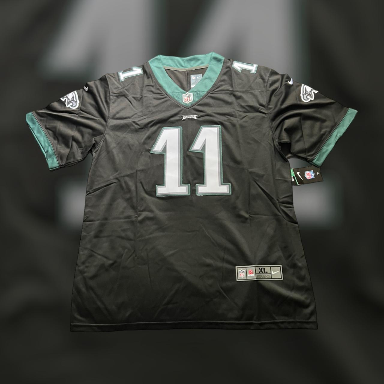 Men's Nike A.J. Brown Black Philadelphia Eagles Game Jersey