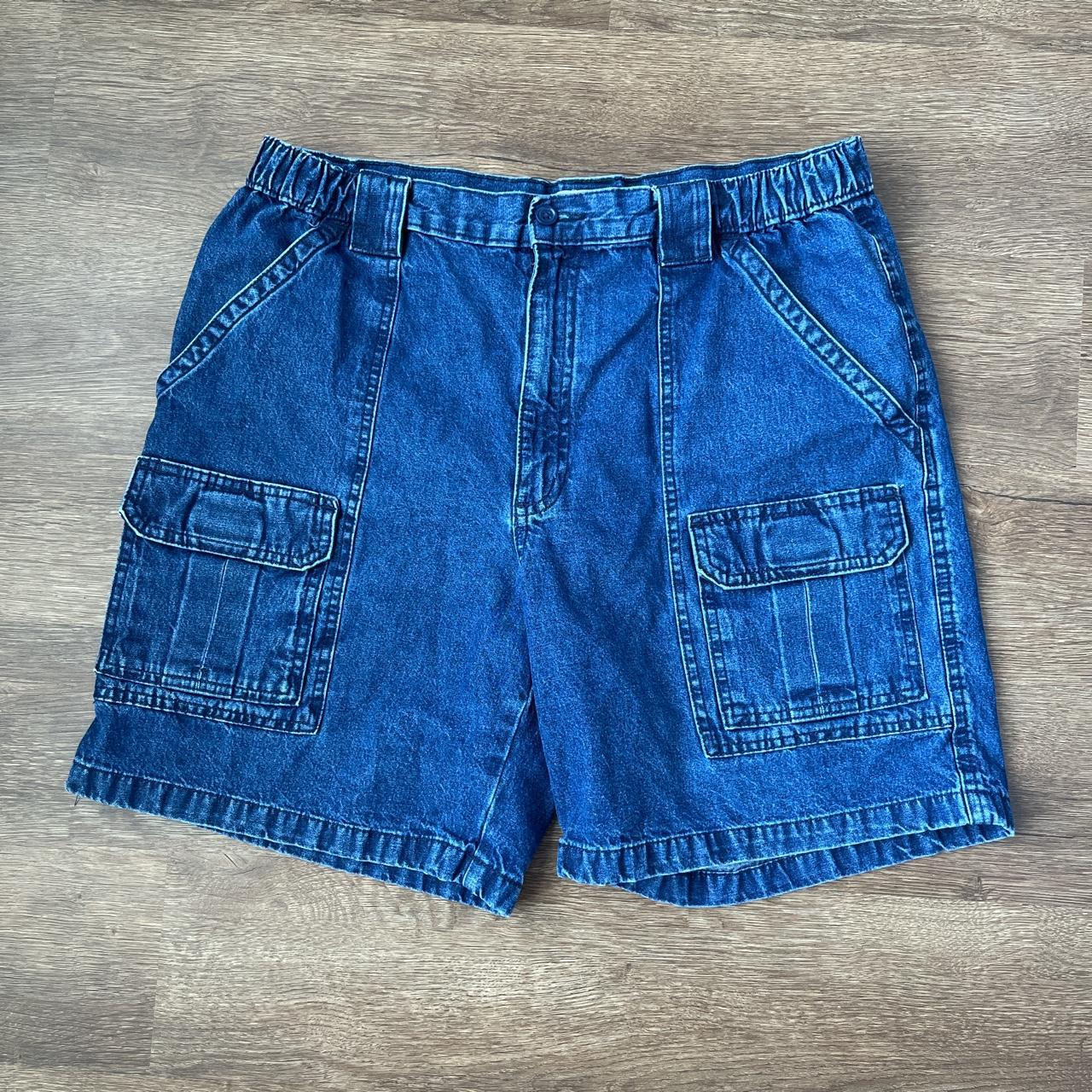 Vintage Savane Cargo Jean Shorts Excellent... - Depop