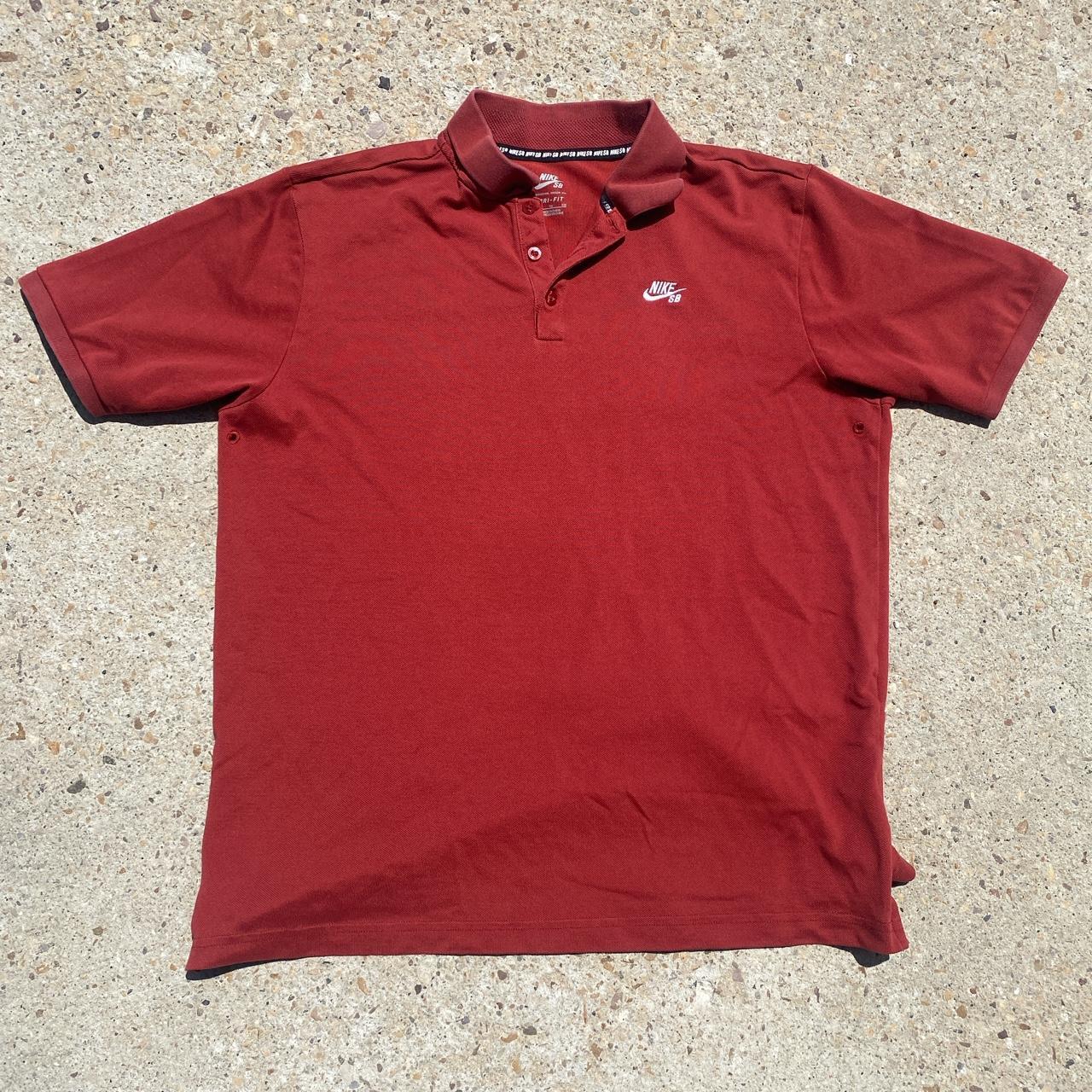 Nike Men's Shirt - Burgundy - XL