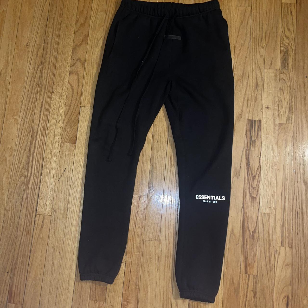 Essentials Men's Black Joggers-tracksuits | Depop