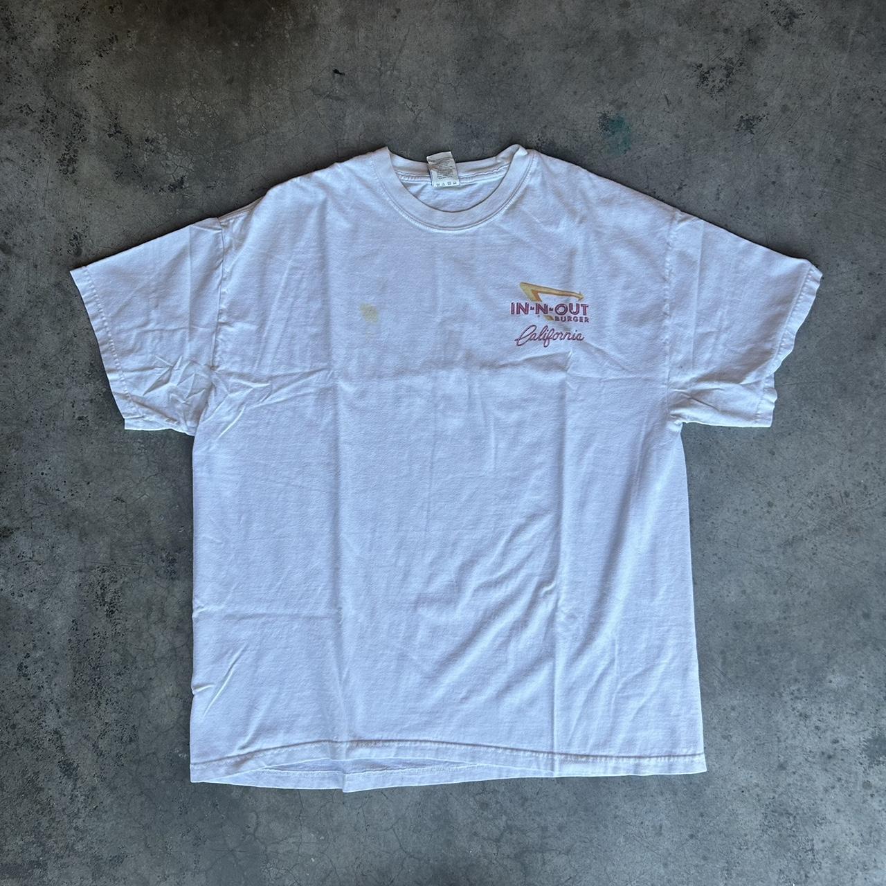 Vintage In n Out Tee -Small bleach stain shown but... - Depop