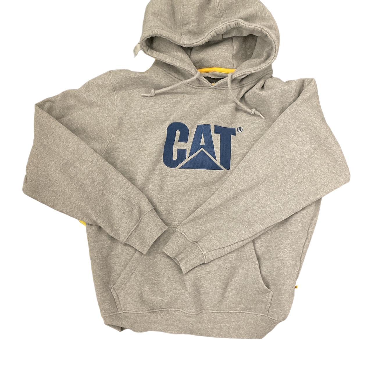 Grey Cat Hoodie XL but fits like a Large Depop