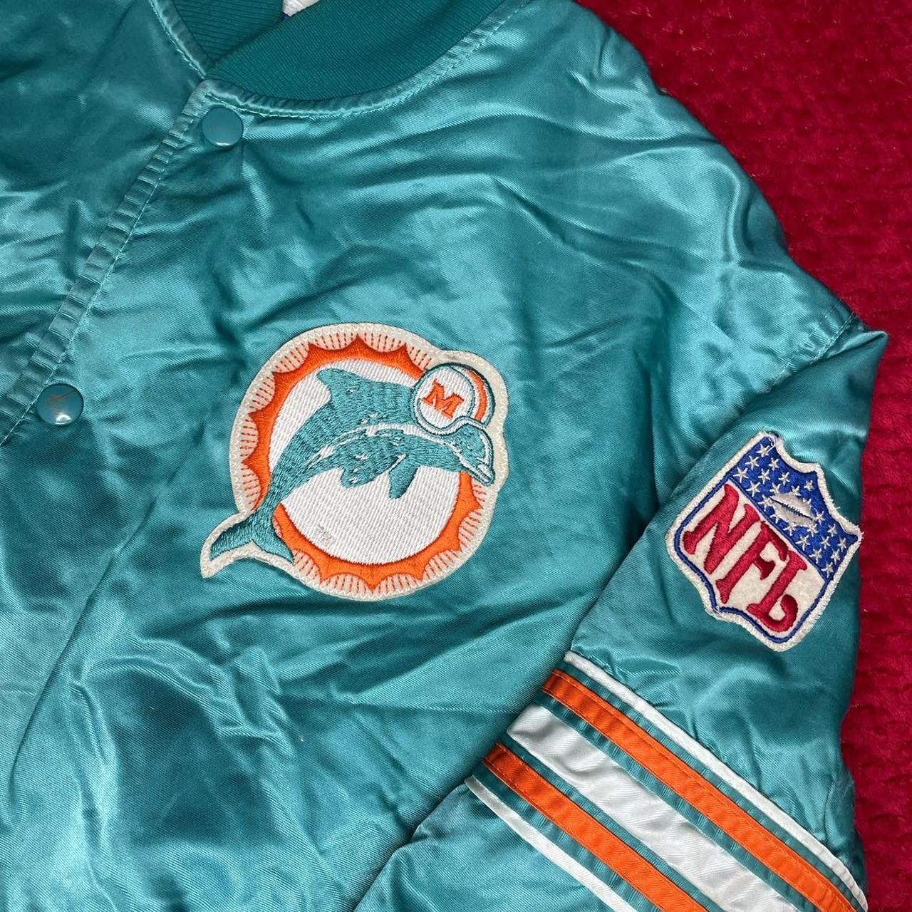 Miami Dolphins Vintage Starter Jacket - size L in - Depop