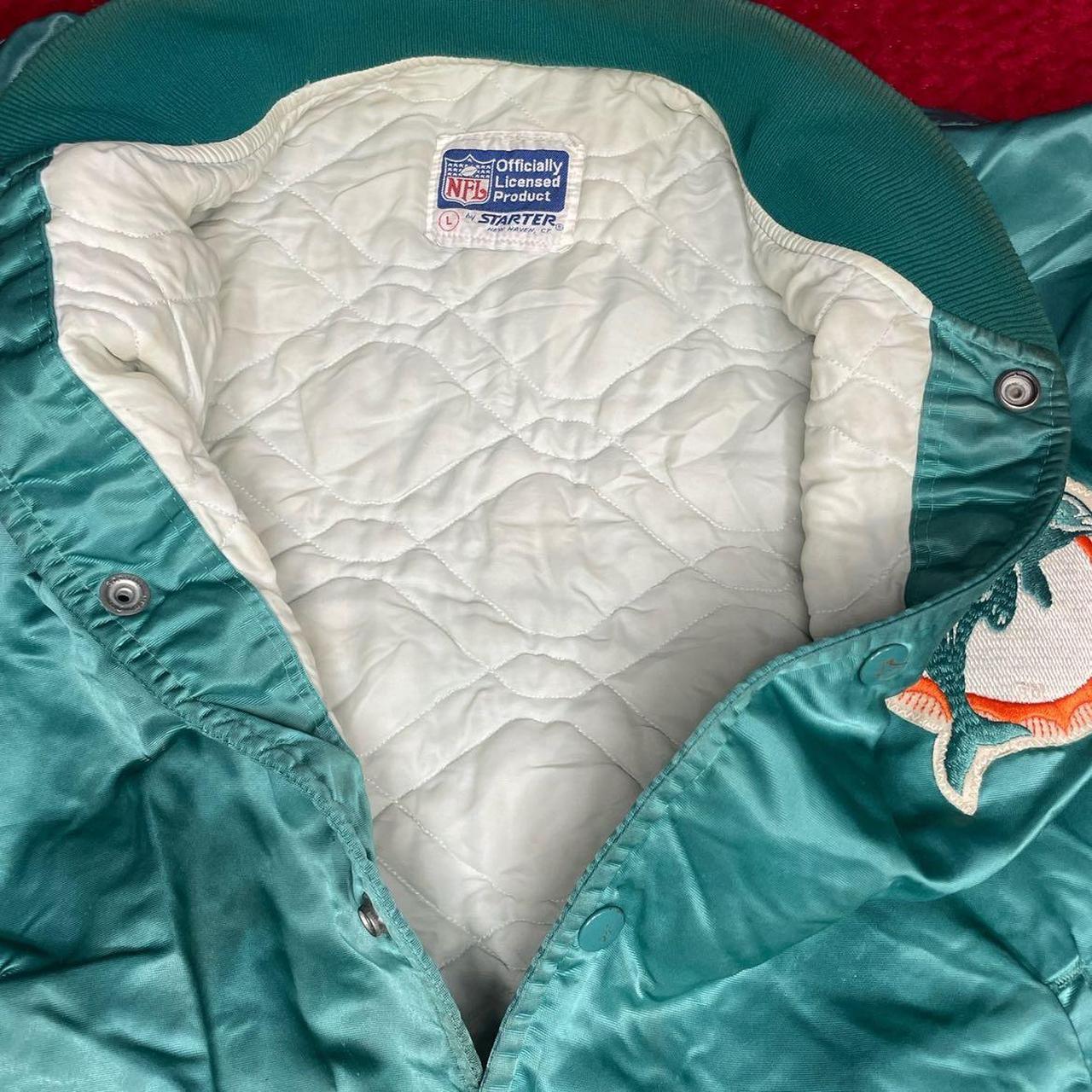 Miami Dolphins Vintage Starter Jacket - size L in - Depop