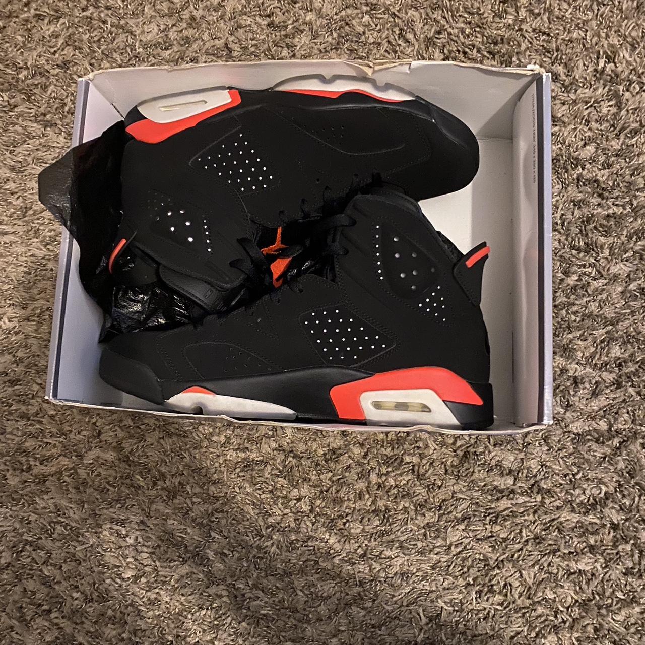 Infrared black Jordan 6s Size 11 Only work 3 times... - Depop