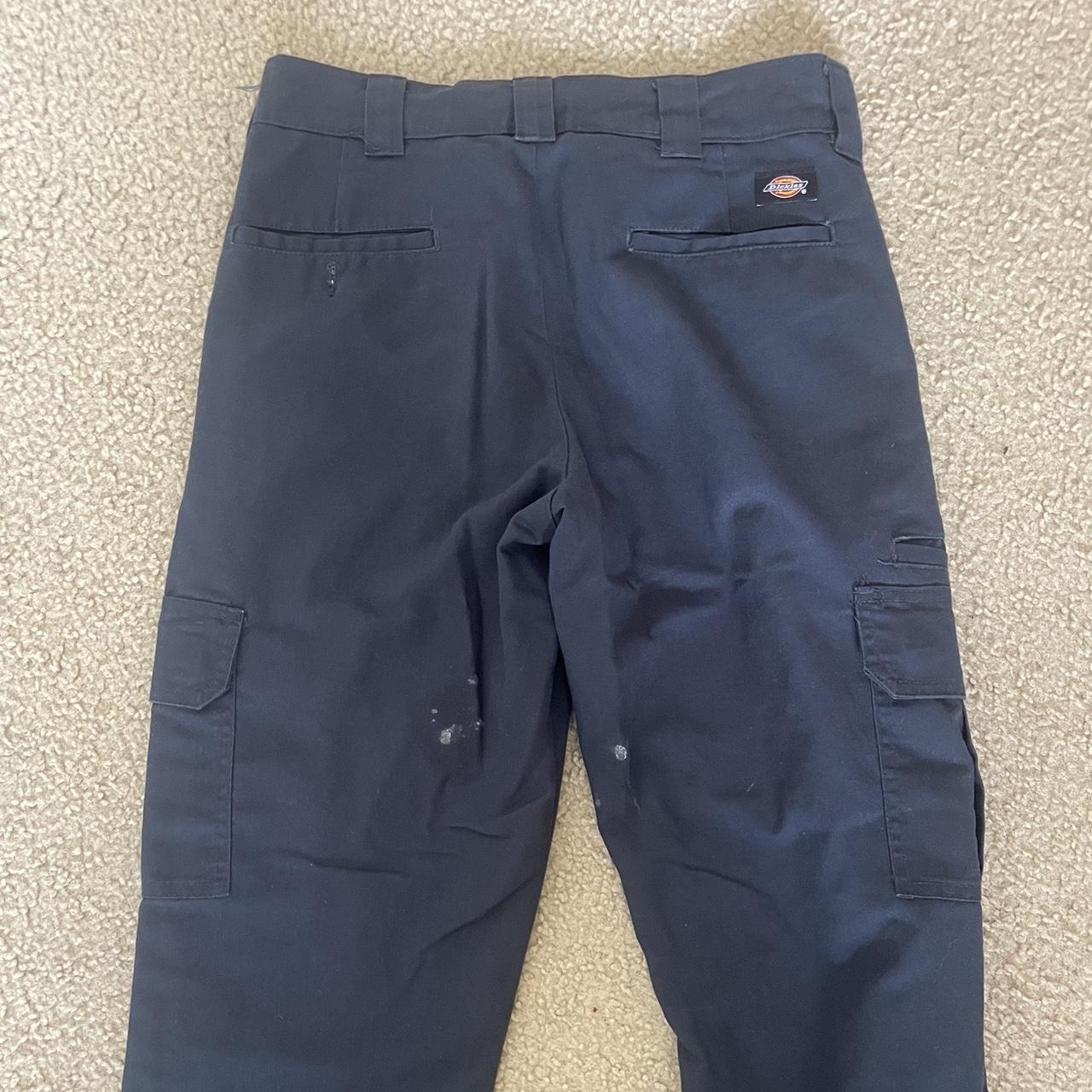 Dickies Navy Cargos Slim fit 32 x 32 {#depop... - Depop