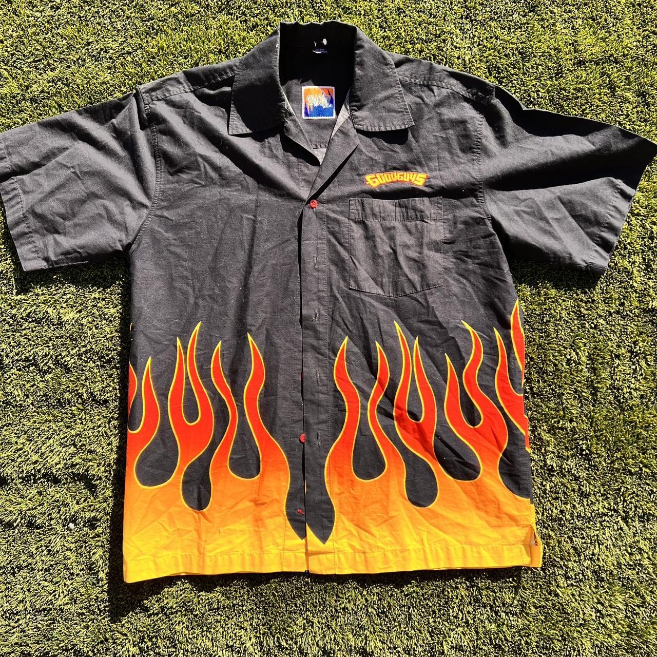 School disco flame store shirt