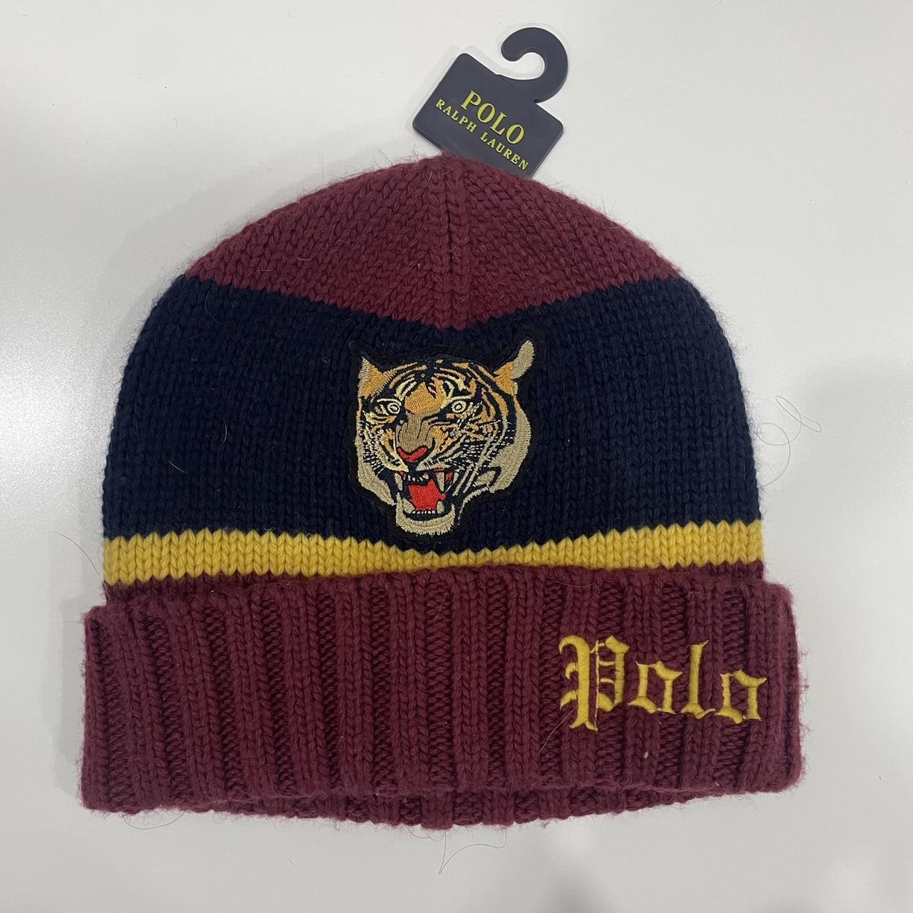 Polo Tiger Beanie Polo Ralph Lauren Parks Patches Rib-Knit