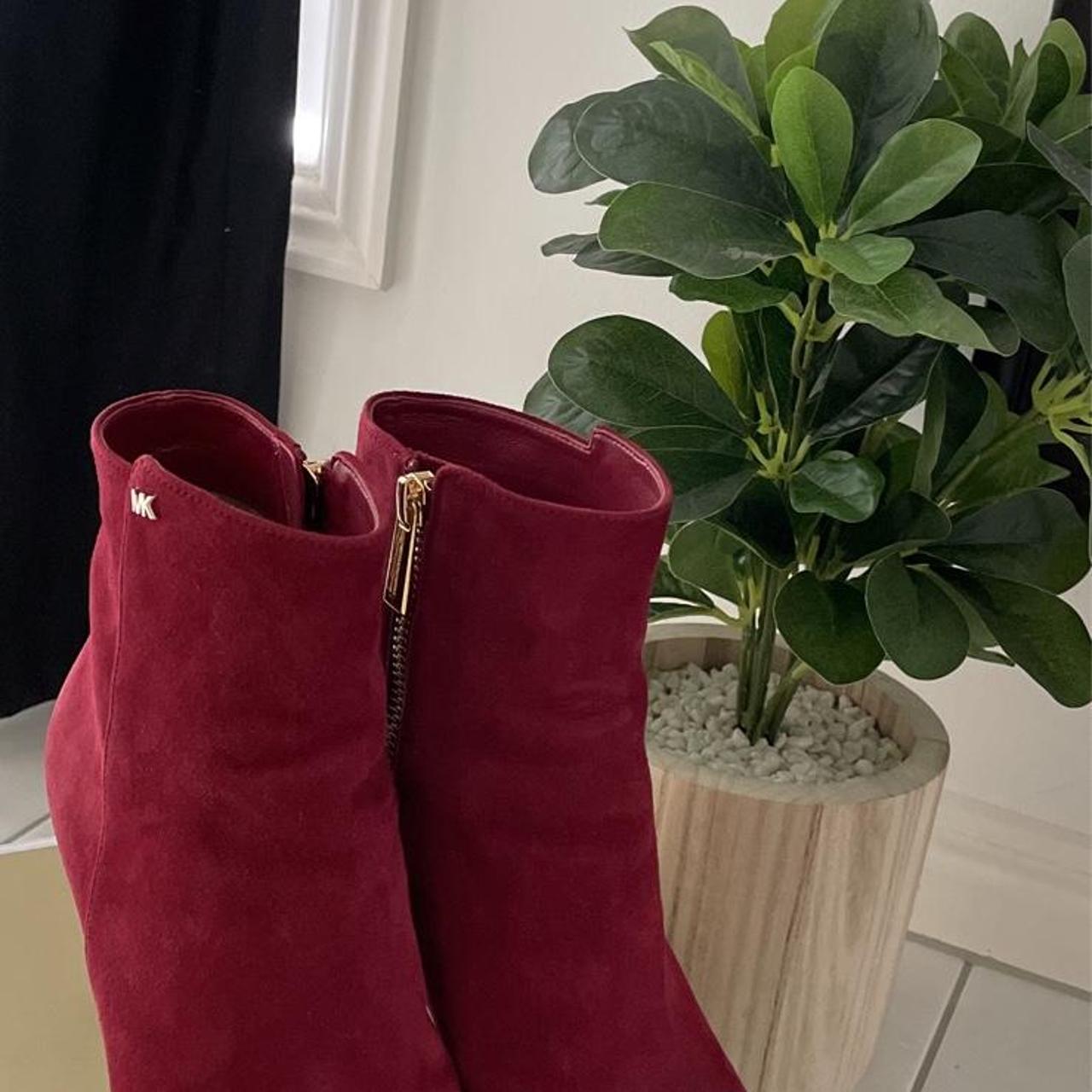 michael kors suede ankle boots