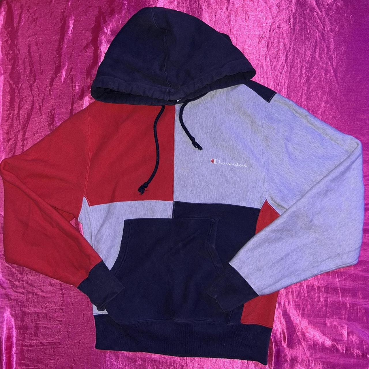 Multicolored best sale champion hoodie