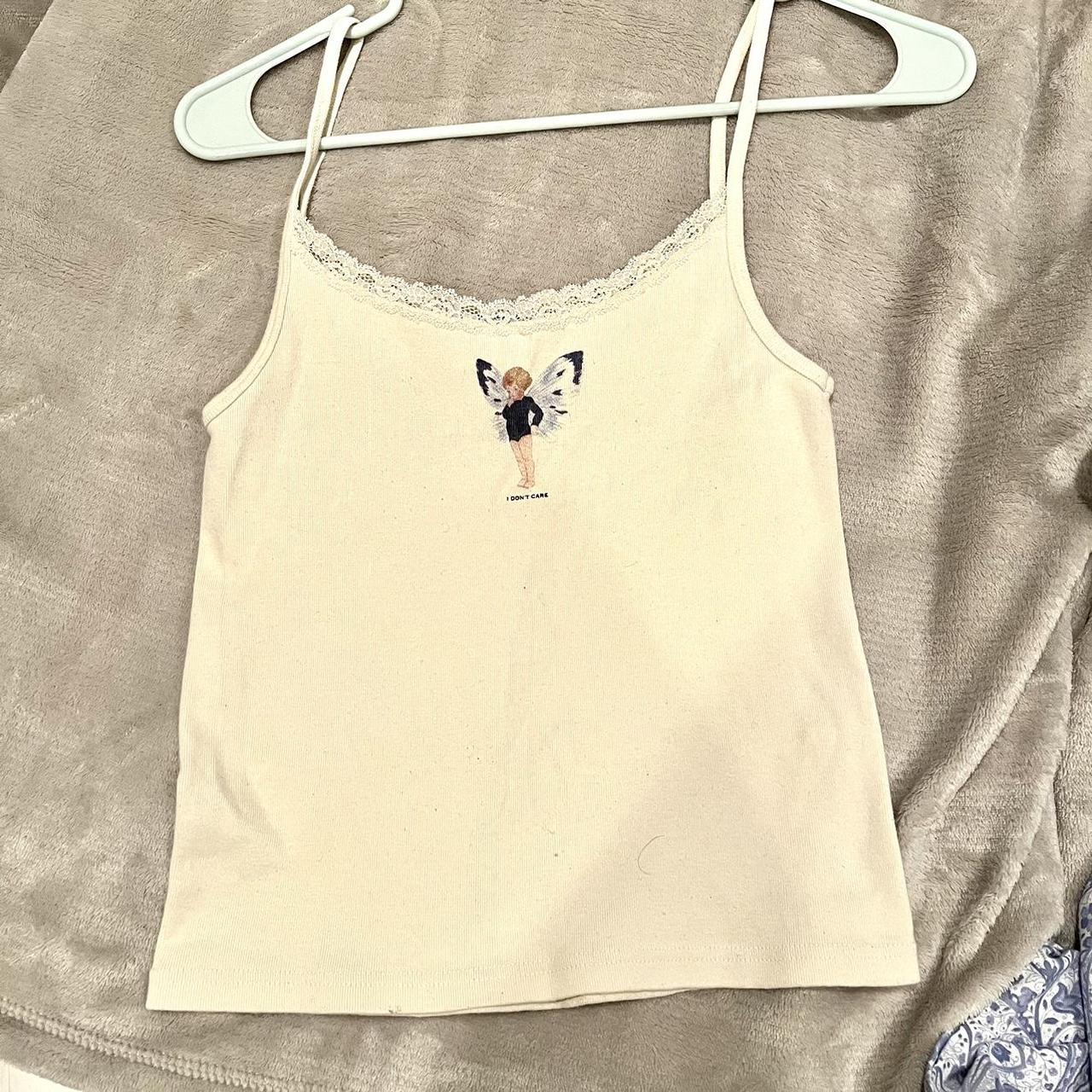 Brandy Melville Cream Vest Depop