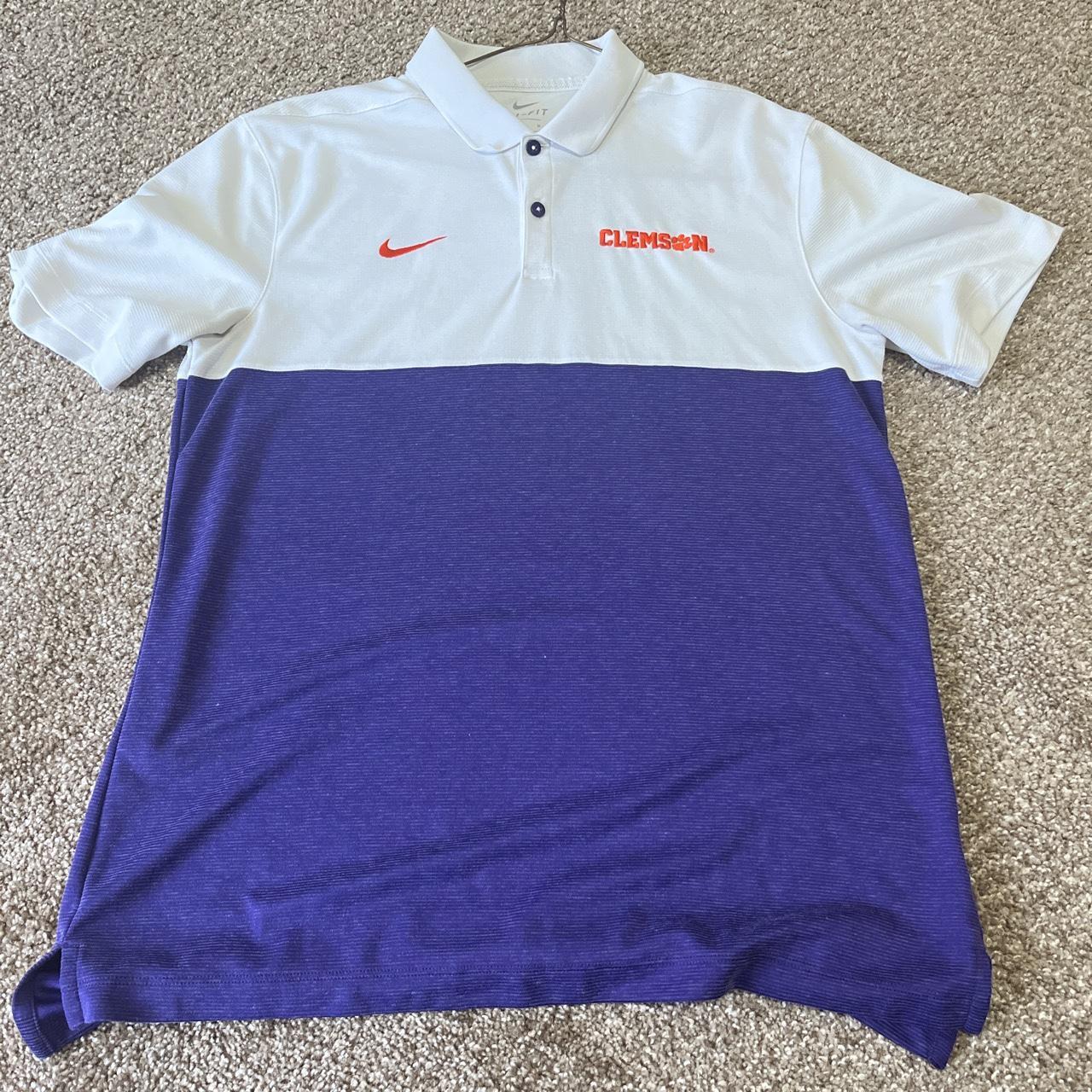 clemson nike golf polo