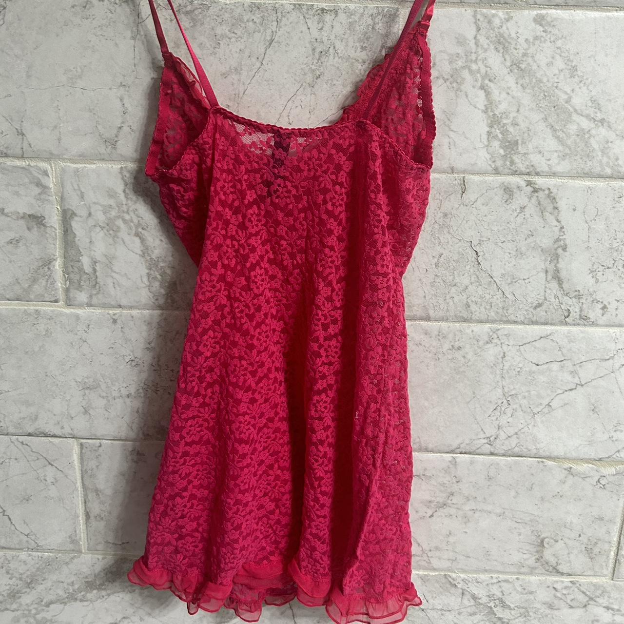 pink victoria secret lacy lingerie dress! a bit of... - Depop