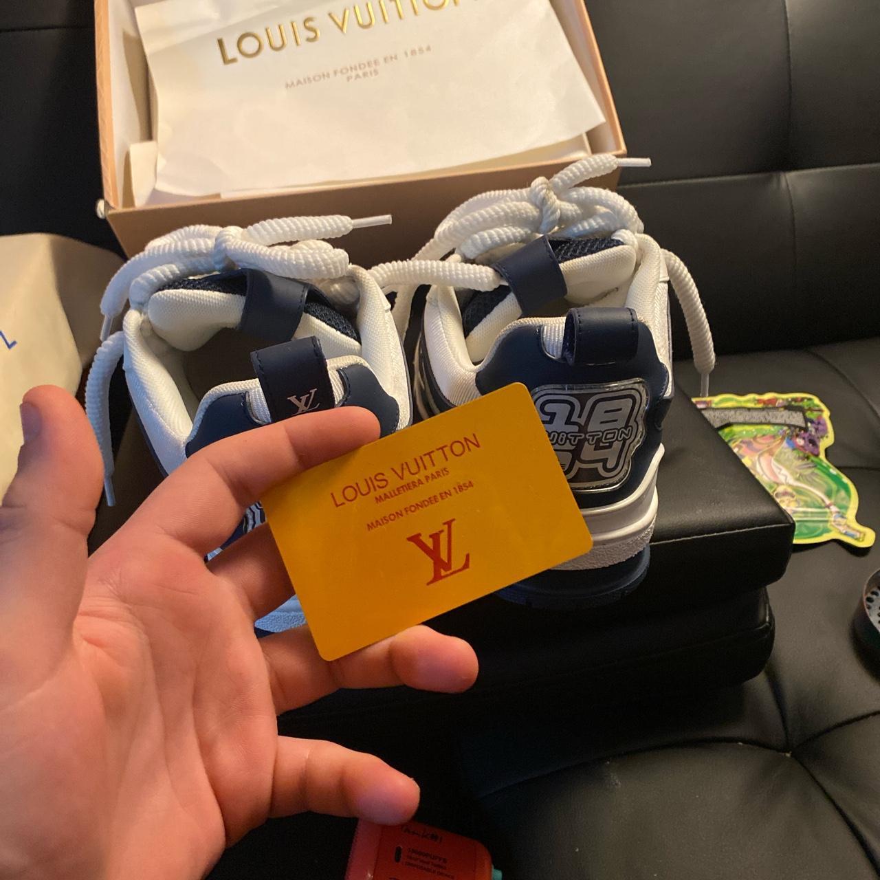 Louis Vuitton woman's track suite size 36 blue & - Depop