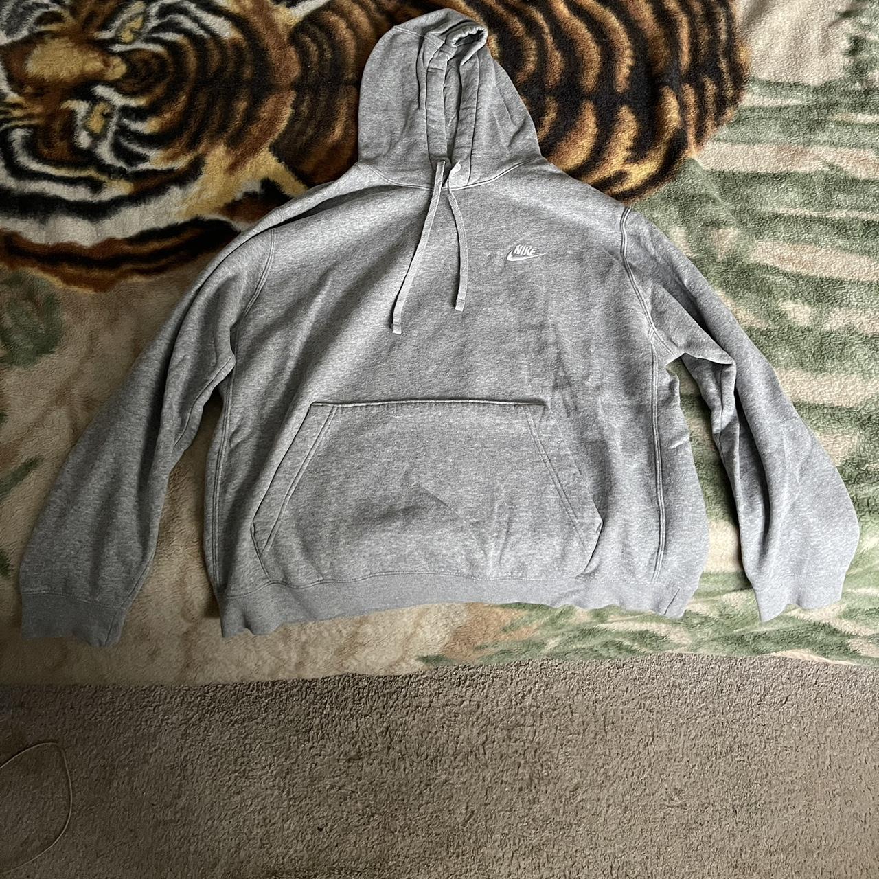 grey and volt nike hoodie