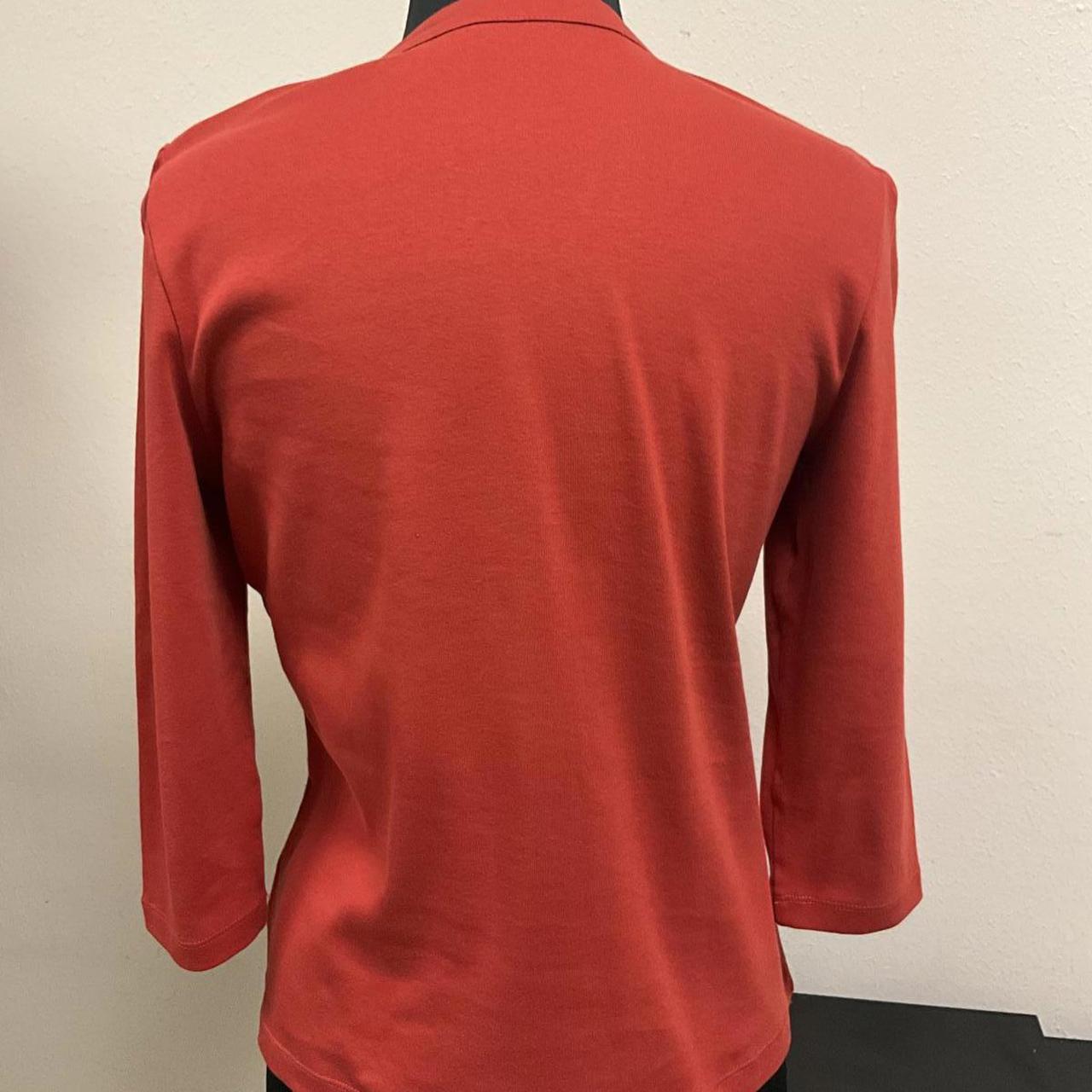 Ruby Rd. Women's Top - Red - L – Ruby Rd Red Embr… - image 2