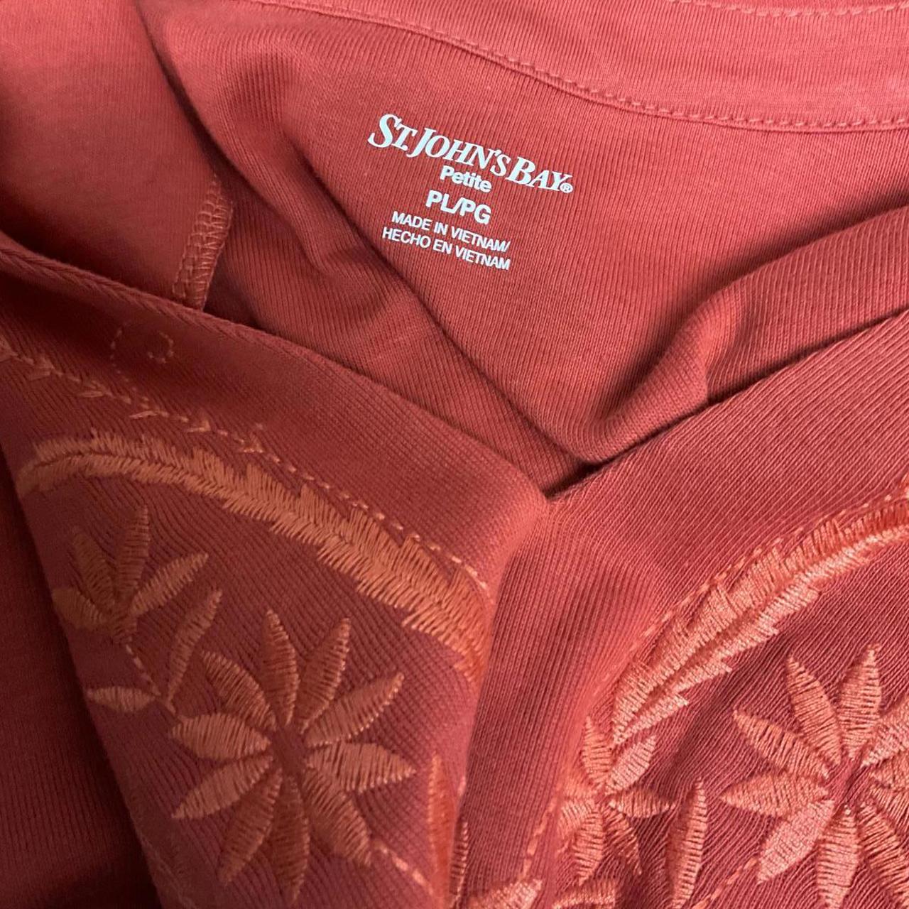 Ruby Rd. Women's Top - Red - L – Ruby Rd Red Embr… - image 3