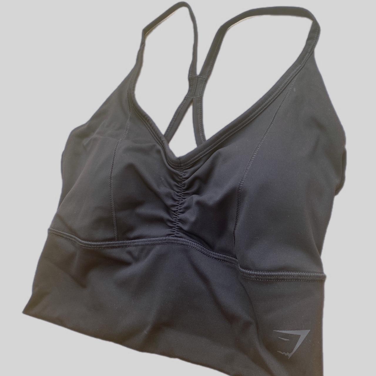 Gymshark Elevate Longline Sports Bra In Black Size... Depop