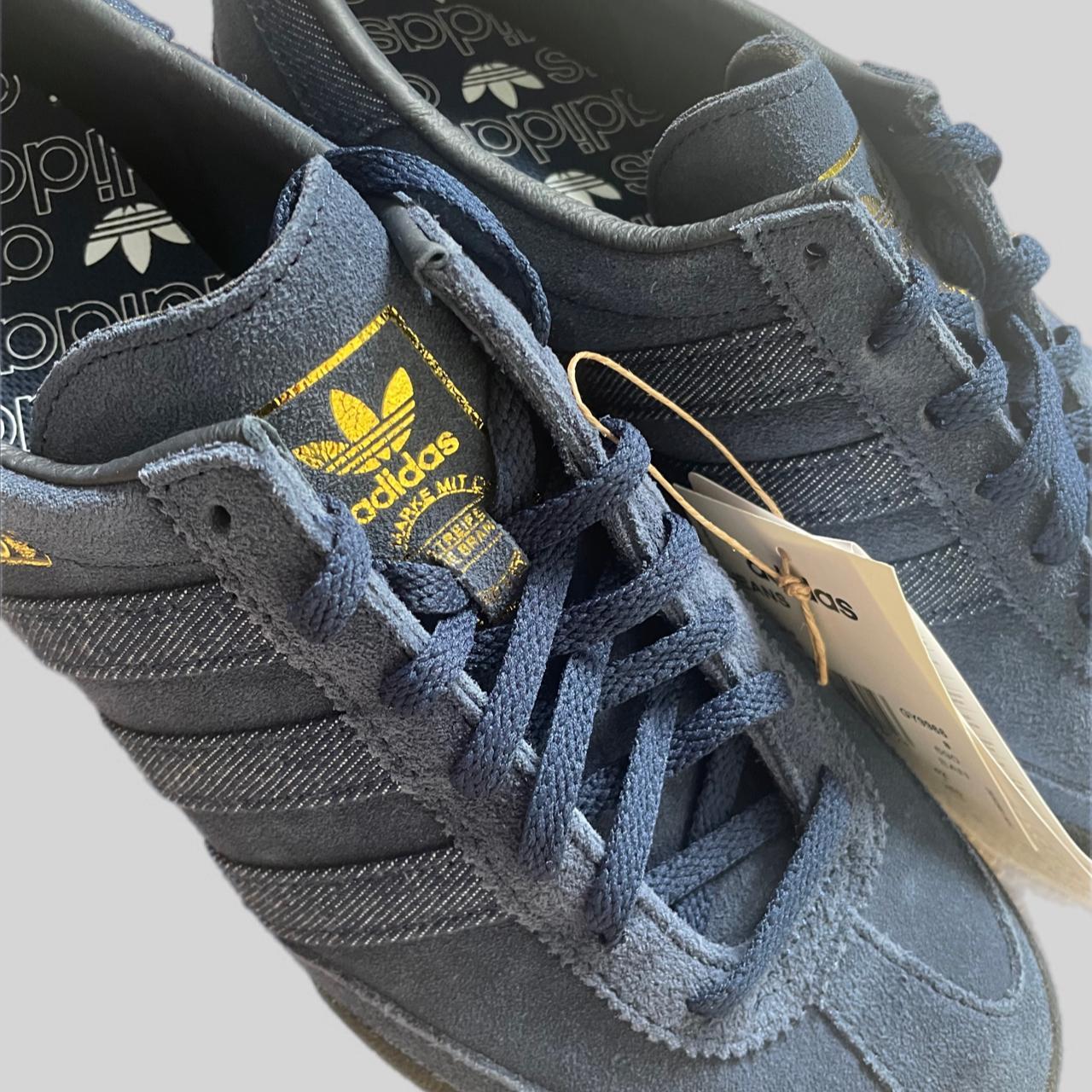 Adidas Men's Jeans Trainers In Navy In size - 8... - Depop