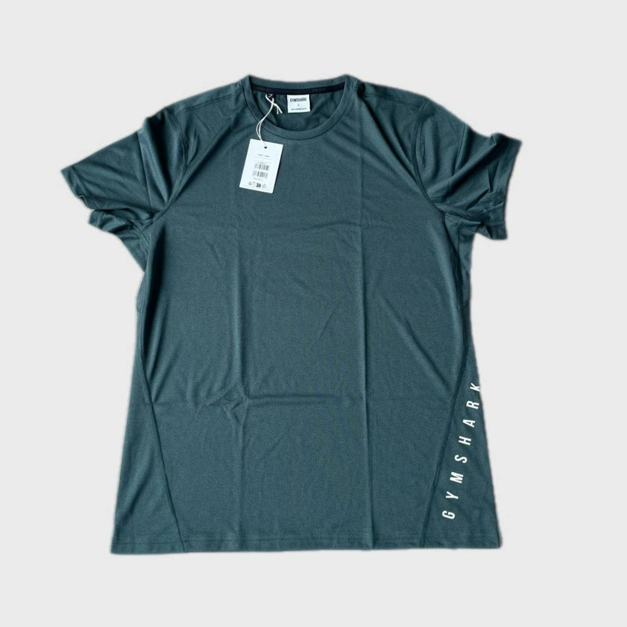 GYMSHARK Sport T Shirt In Fog Green Size Large... - Depop