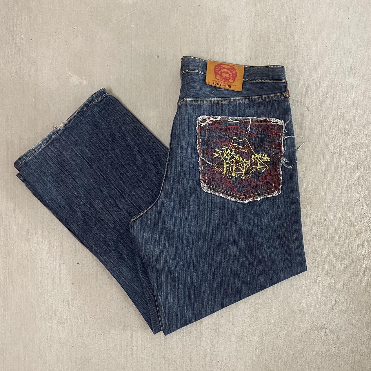 Sale Red Monkey Club Graphic Pocket Jeans Size 38”