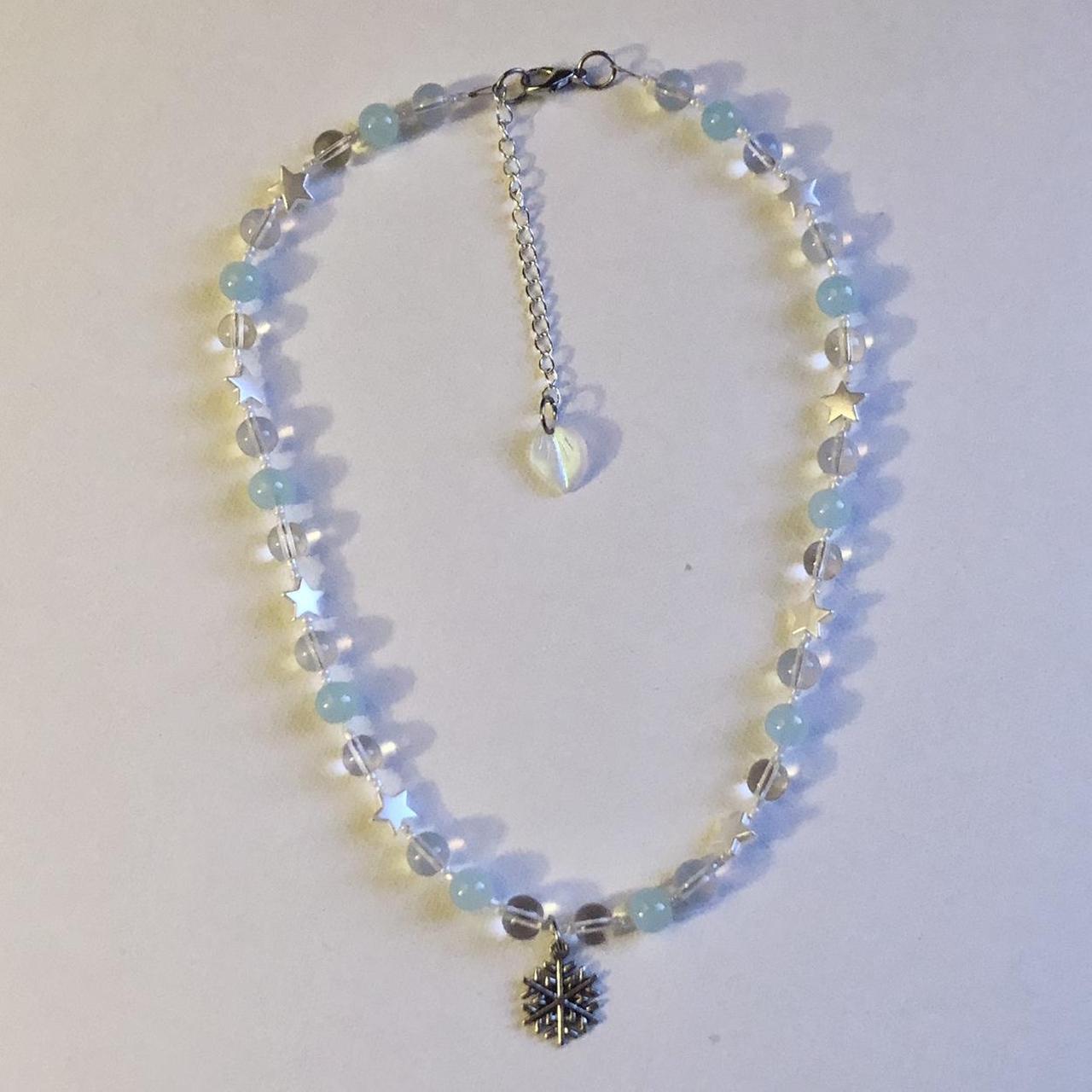 Pale blue winter necklace •°•°•°•°•°• This necklace... - Depop