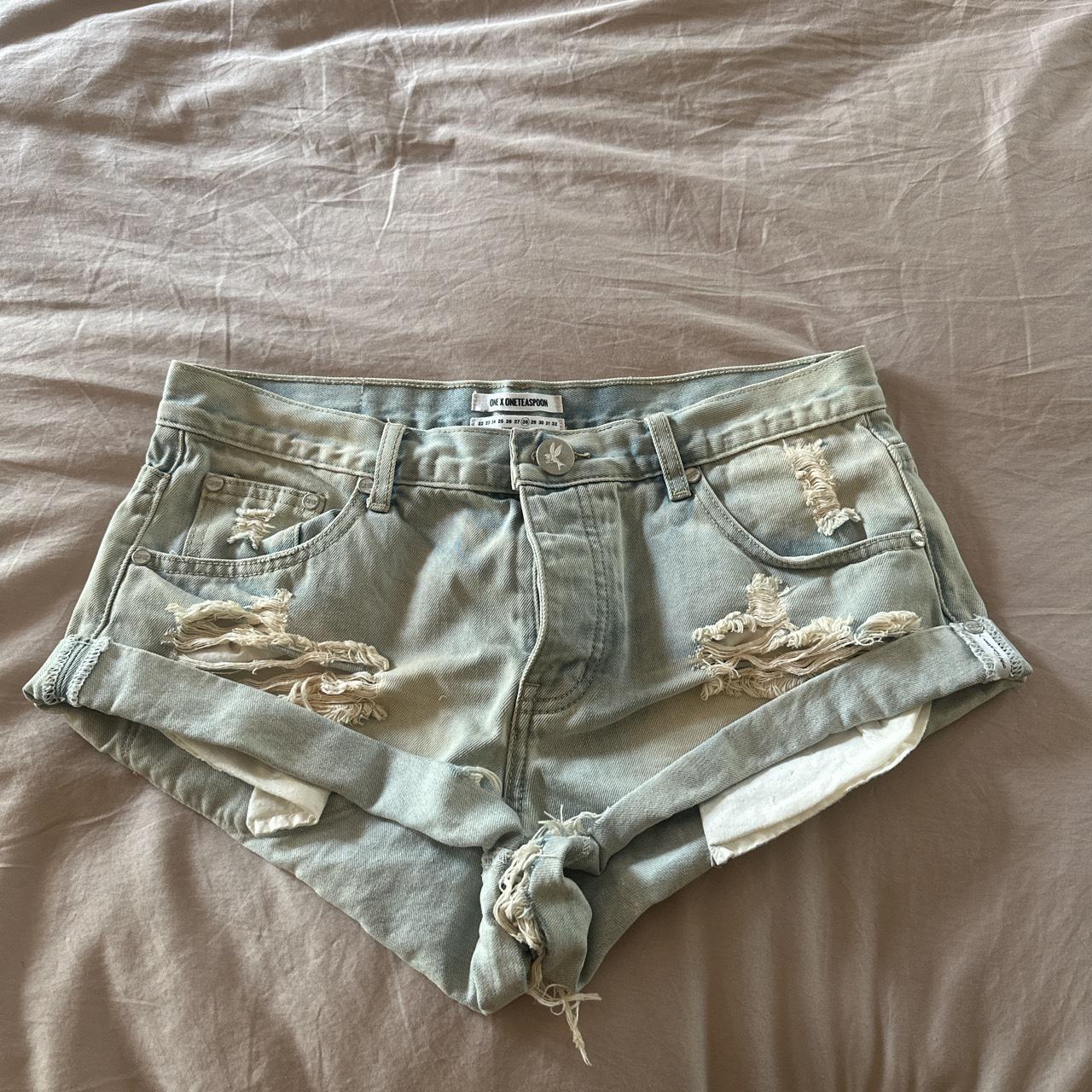 One by One Teaspoon Jean shorts Bandits Relaxed... - Depop