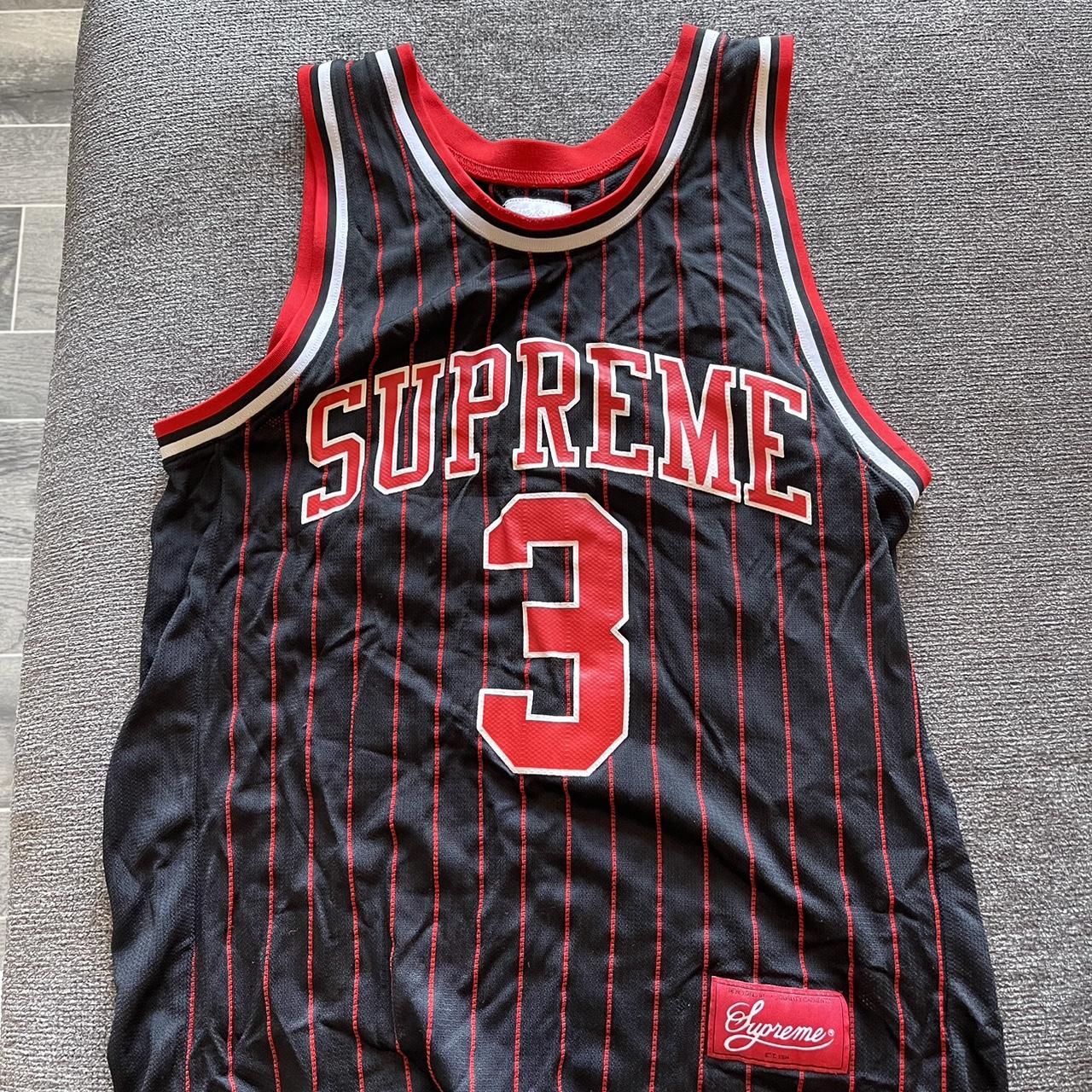 Supreme basketball jersey Brand new blue and red/ - Depop