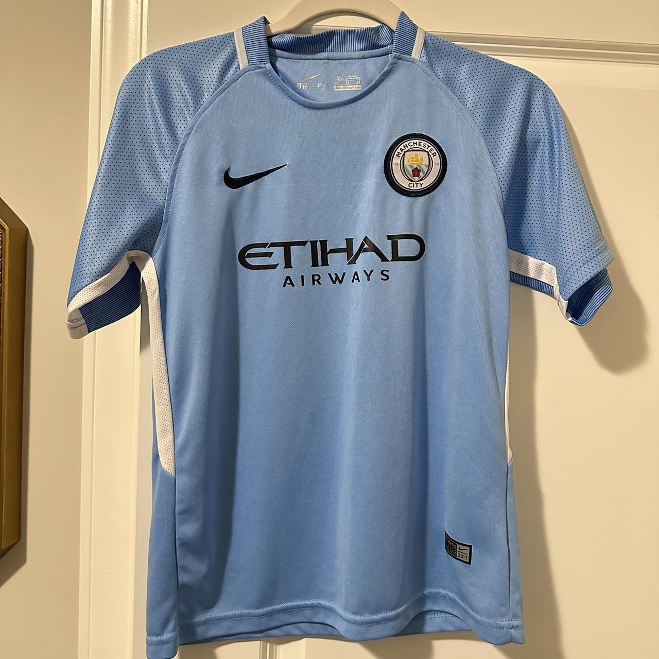 NIKE ETIHAD AIRWAYS MANCHESTER CITY JERSEY soccer... - Depop