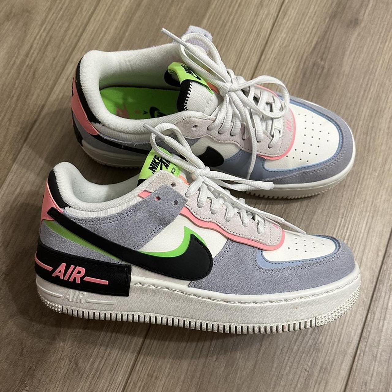 NIKE Colorful AIR FORCE 1 Size 7 Worn 2 3 times. Depop